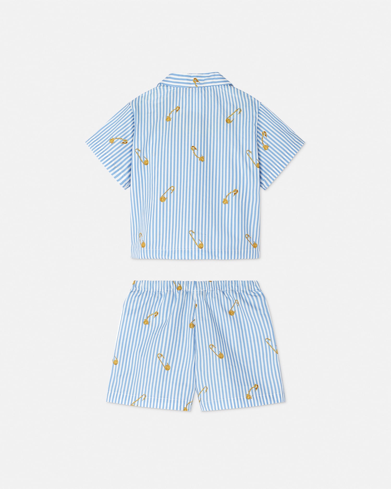 Pinstripe Pin Baby Shirt Set