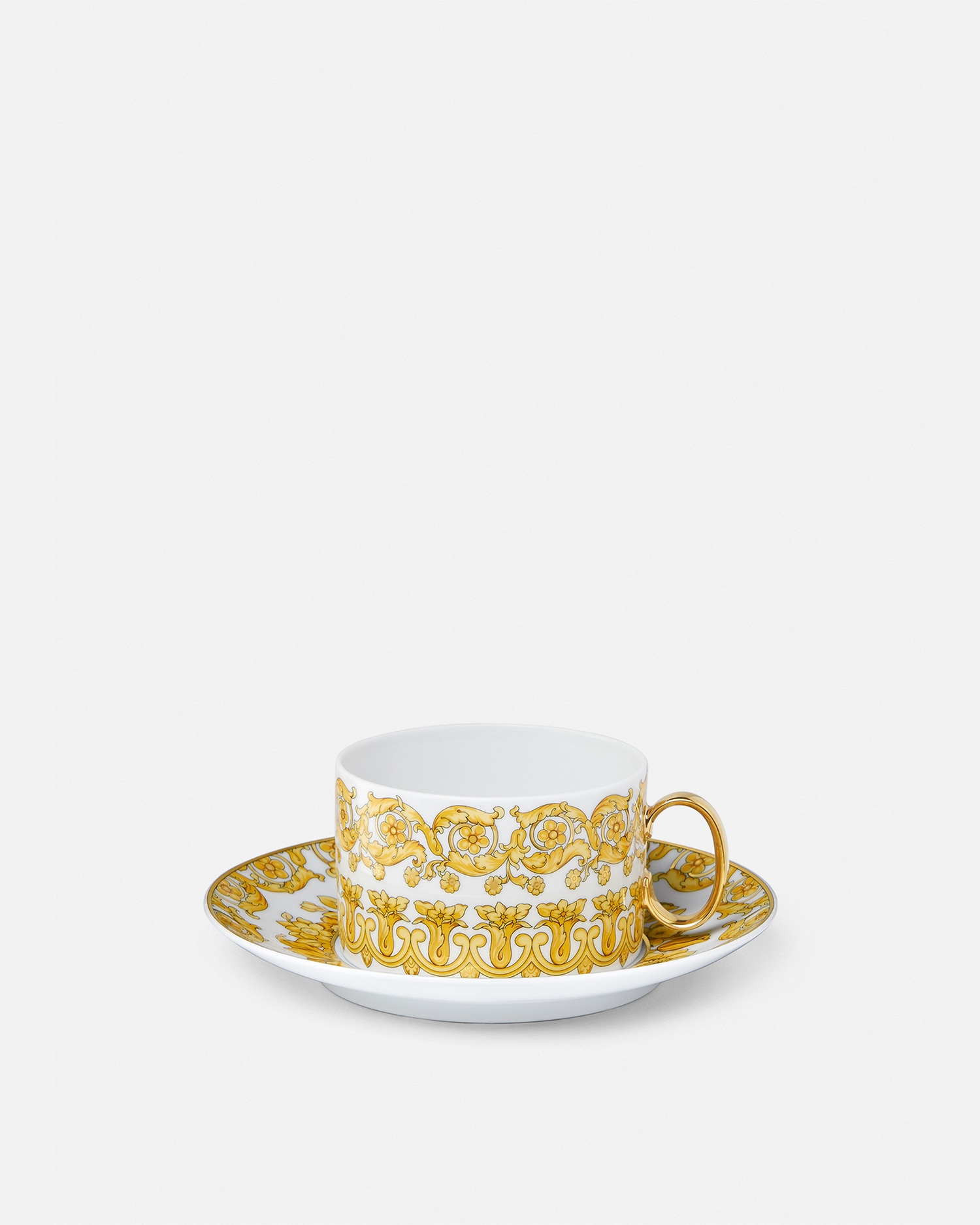 Versace Porcellane E Cristalli Tasse À Thé Et Soucoupe Medusa Rhapsody In Multi