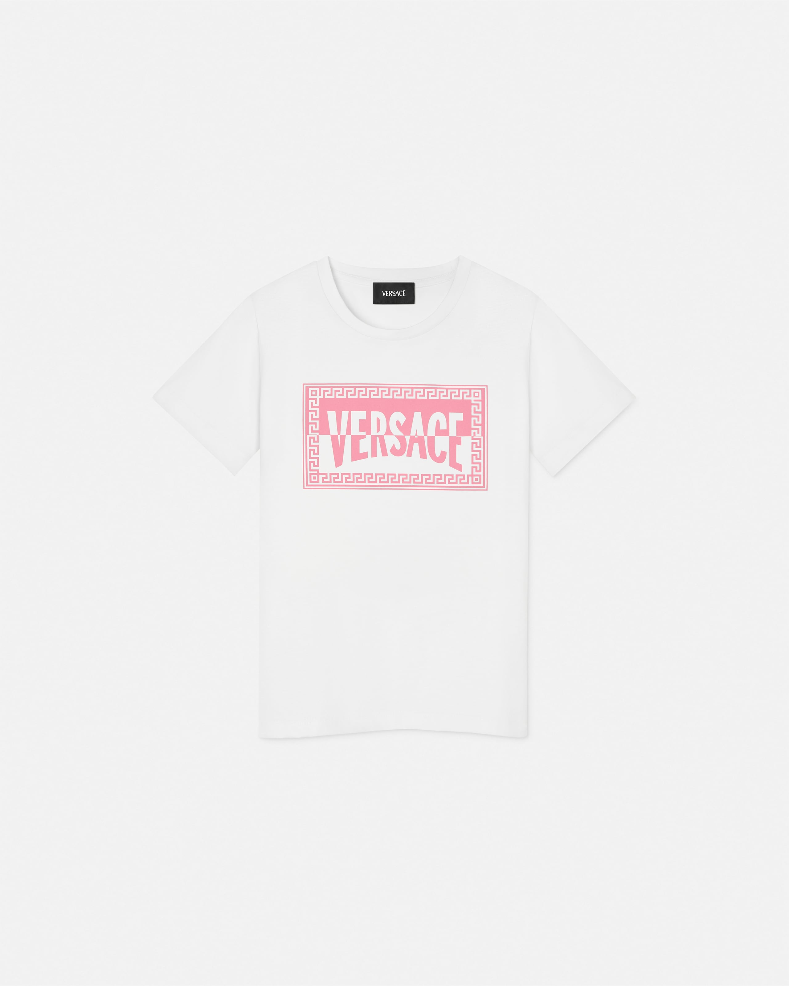 Versace Kids Printed Cotton-jersey T-shirt In Multi