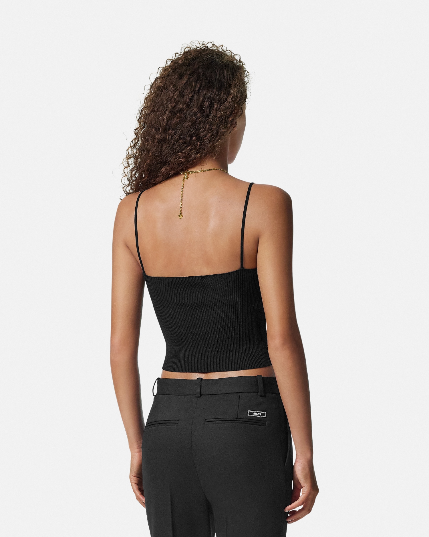 Safety Pin Knit Crop Top