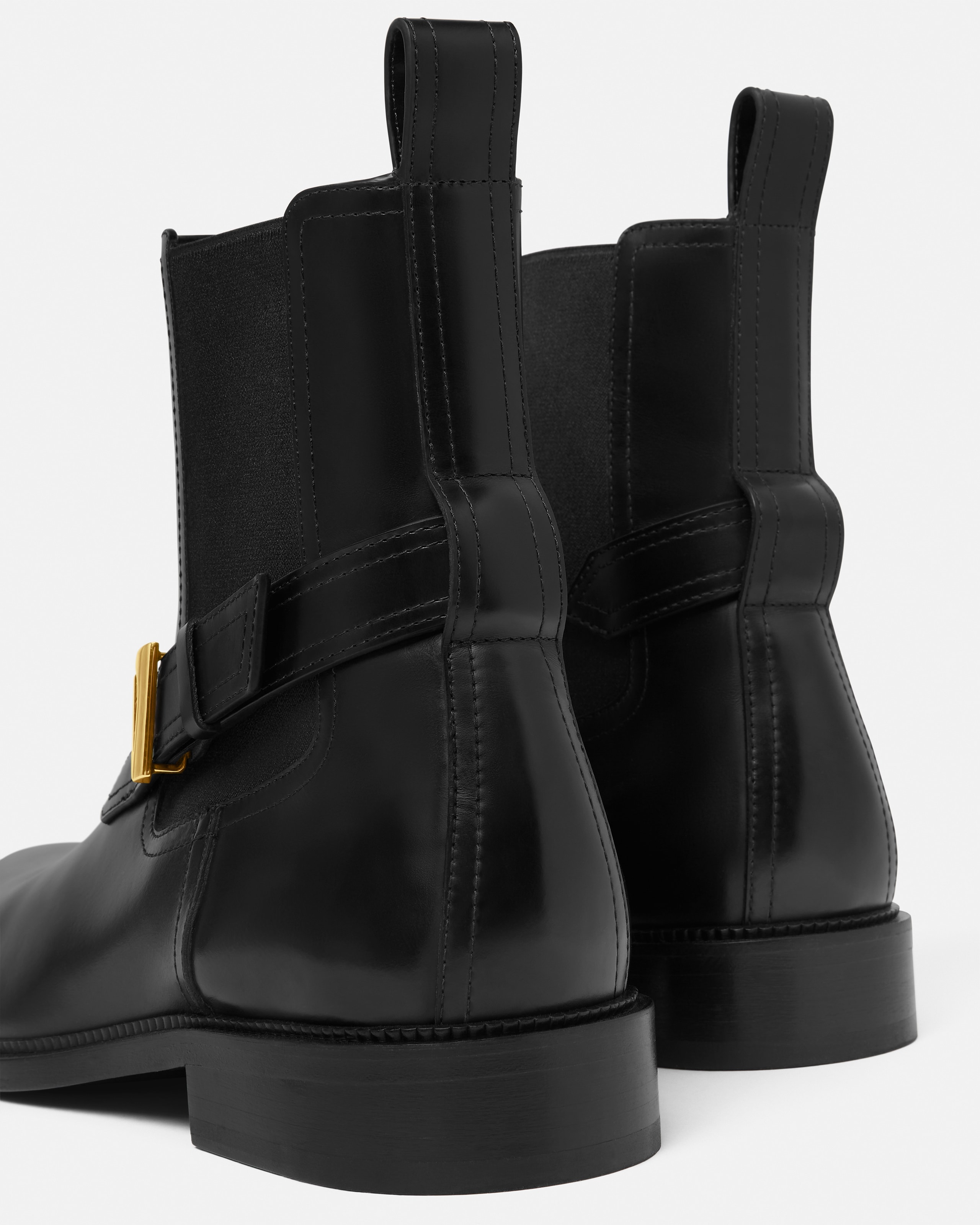 V Leather Chelsea Boots