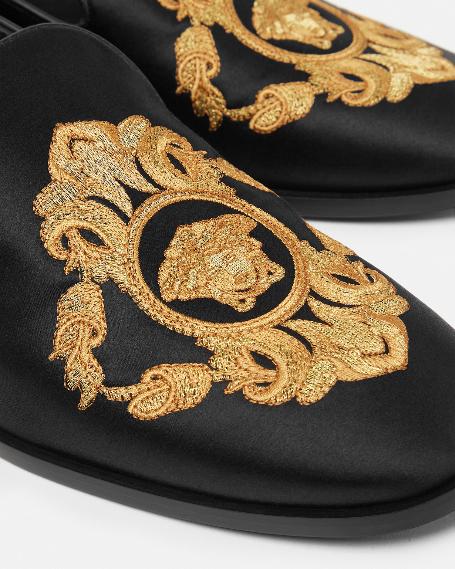 Embroidered Architectural Baroque Slippers