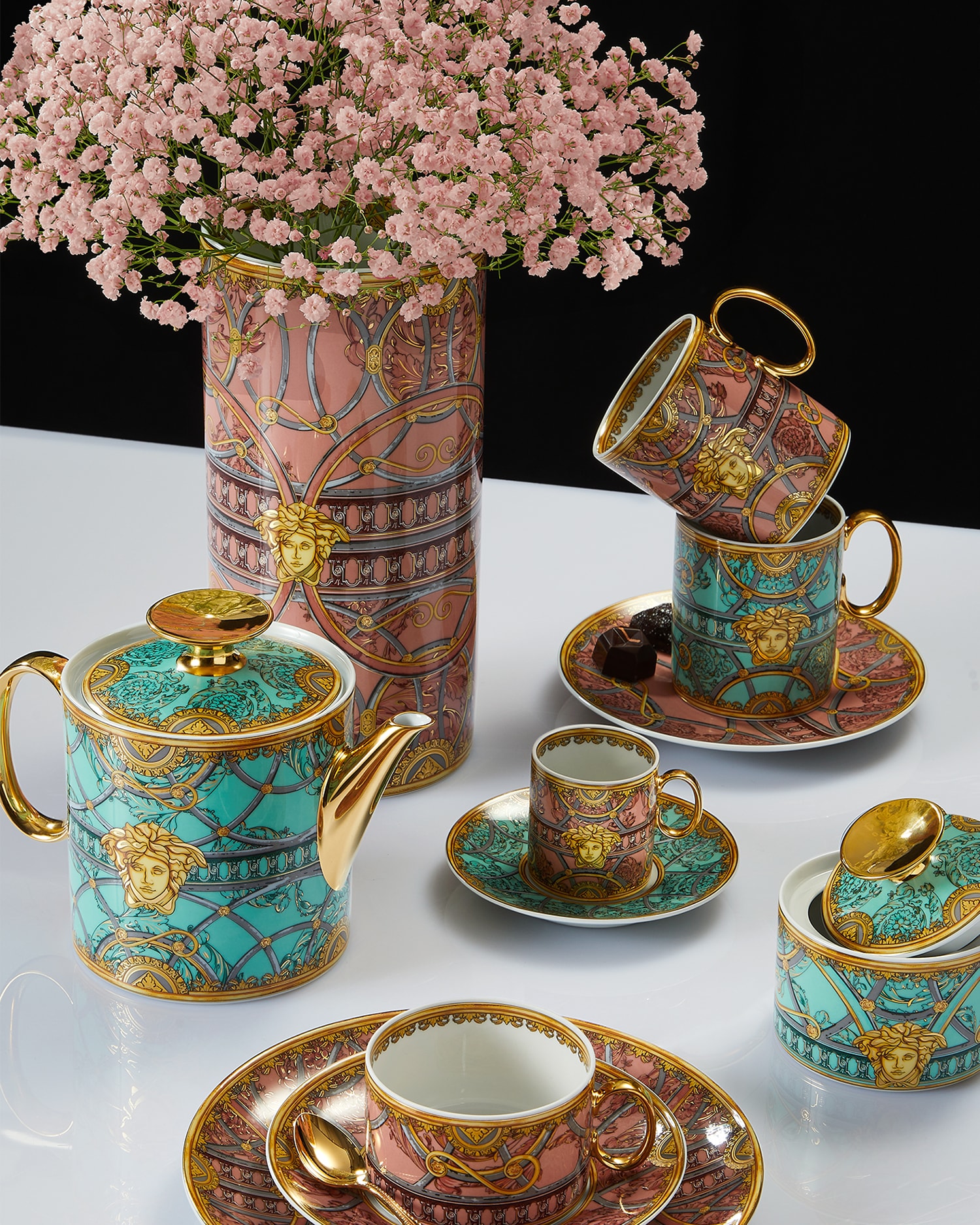 Versace Scala Del Palazzo Verde Teapot