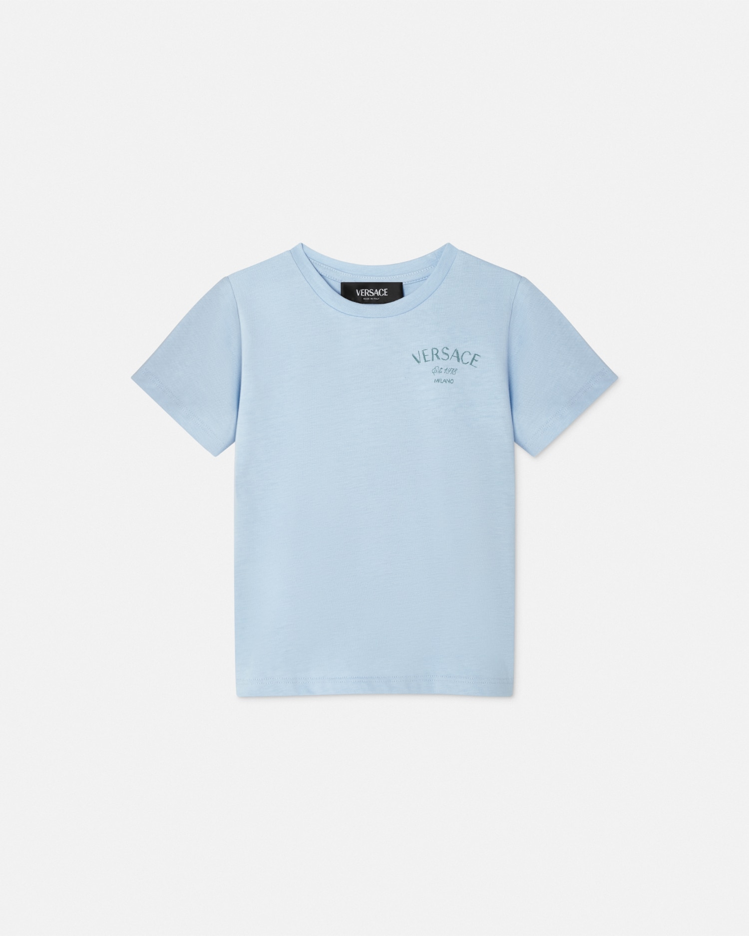 Versace T-shirt  Milano Stamp Kids In Bleu Clair