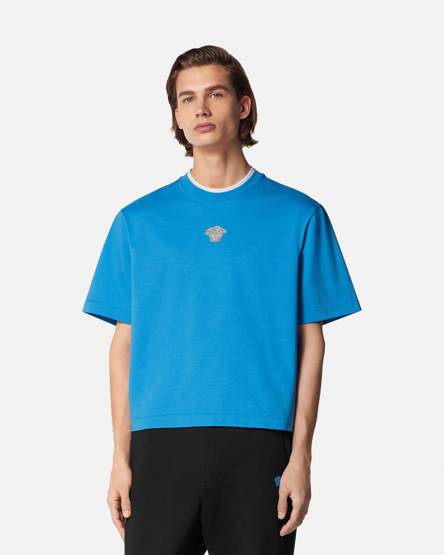 Embroidered Medusa Boxy T-Shirt