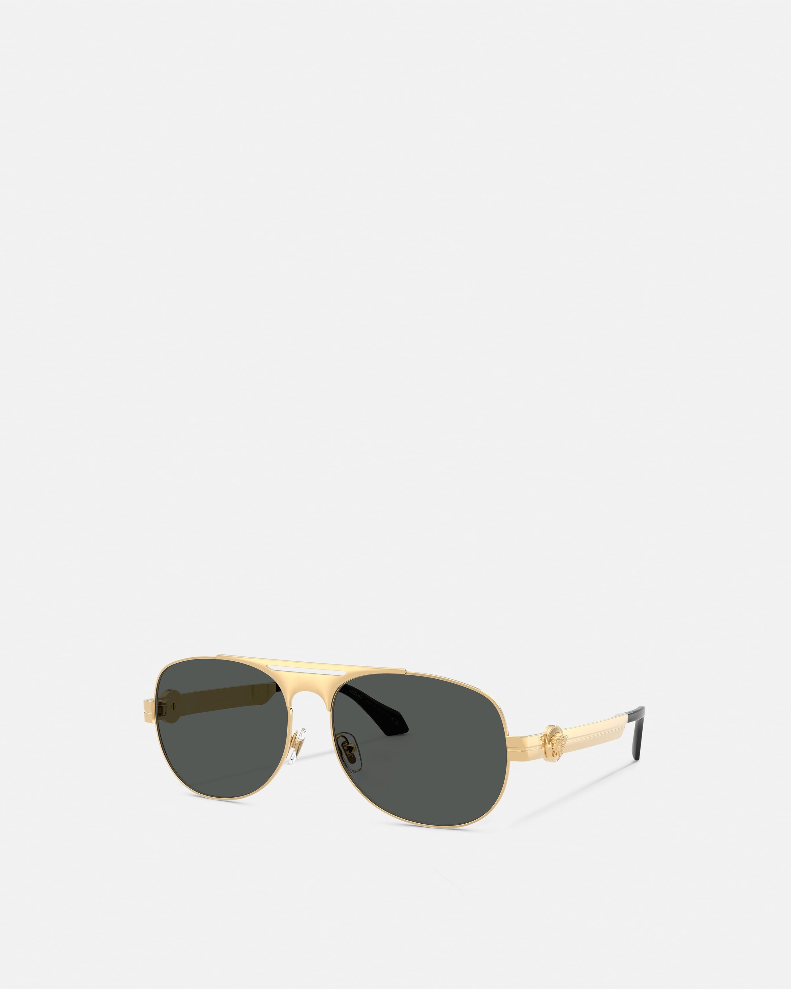 Versace Clarck Pilot Sunglasses In Green
