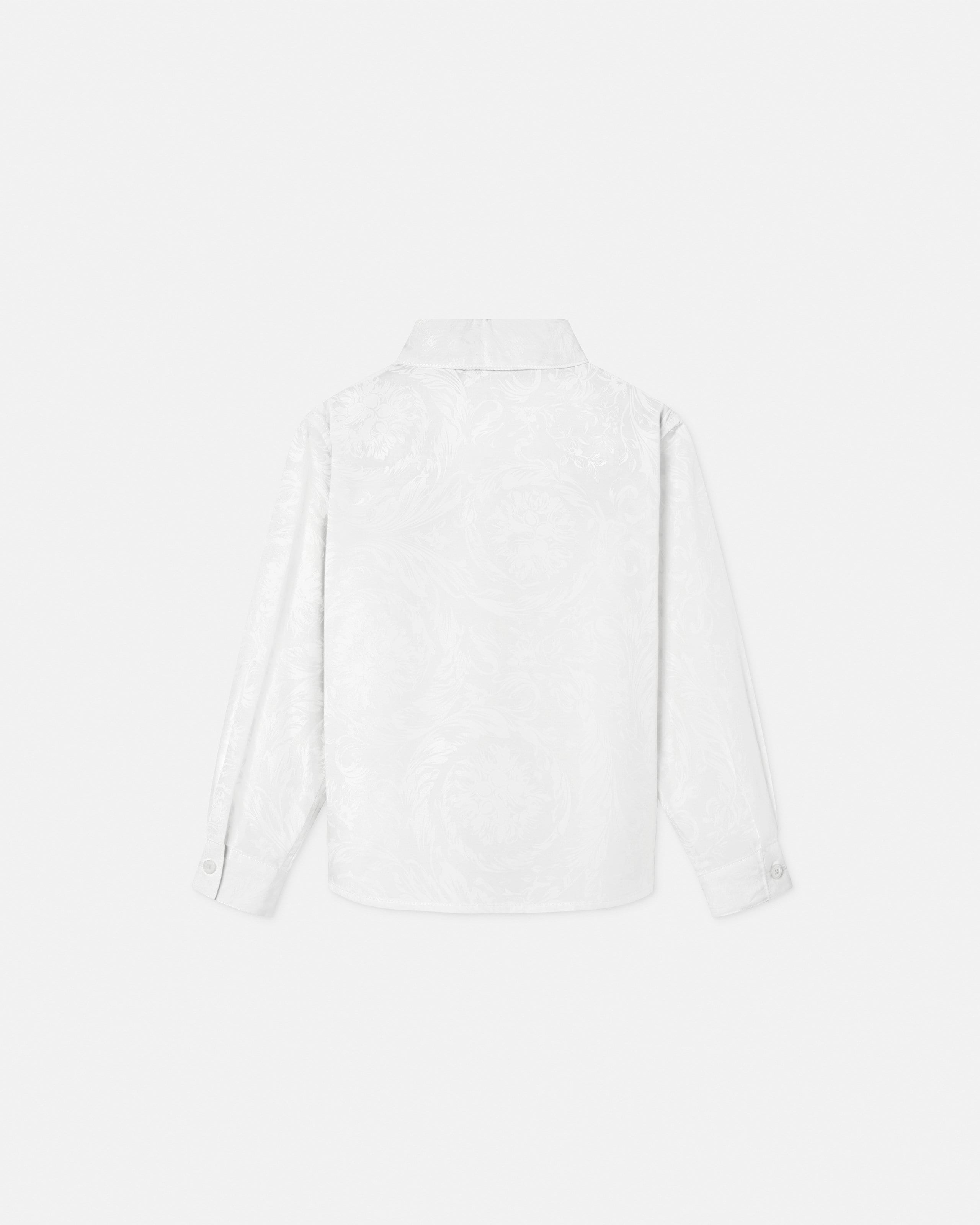 Kids Jacquard Cotton-Poplin Shirt