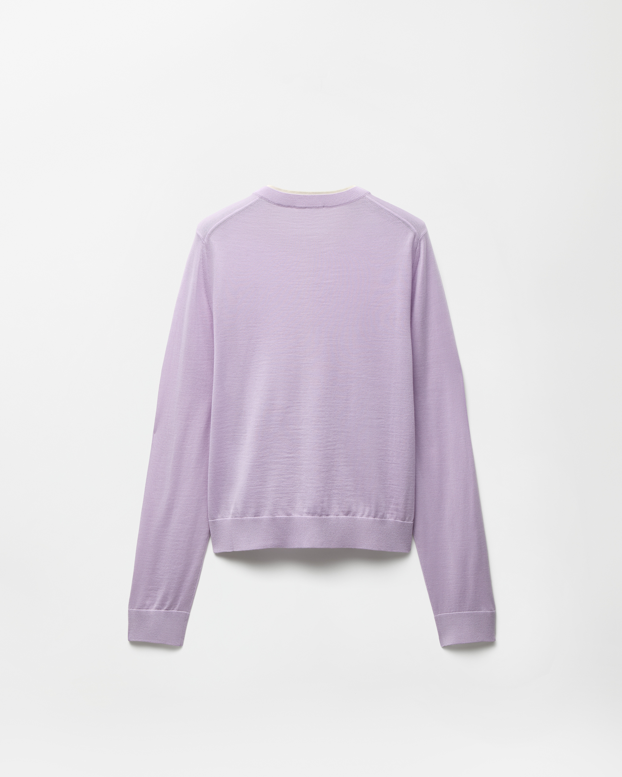 Embroidered Wool Knit Cardigan Purple | VERSACE