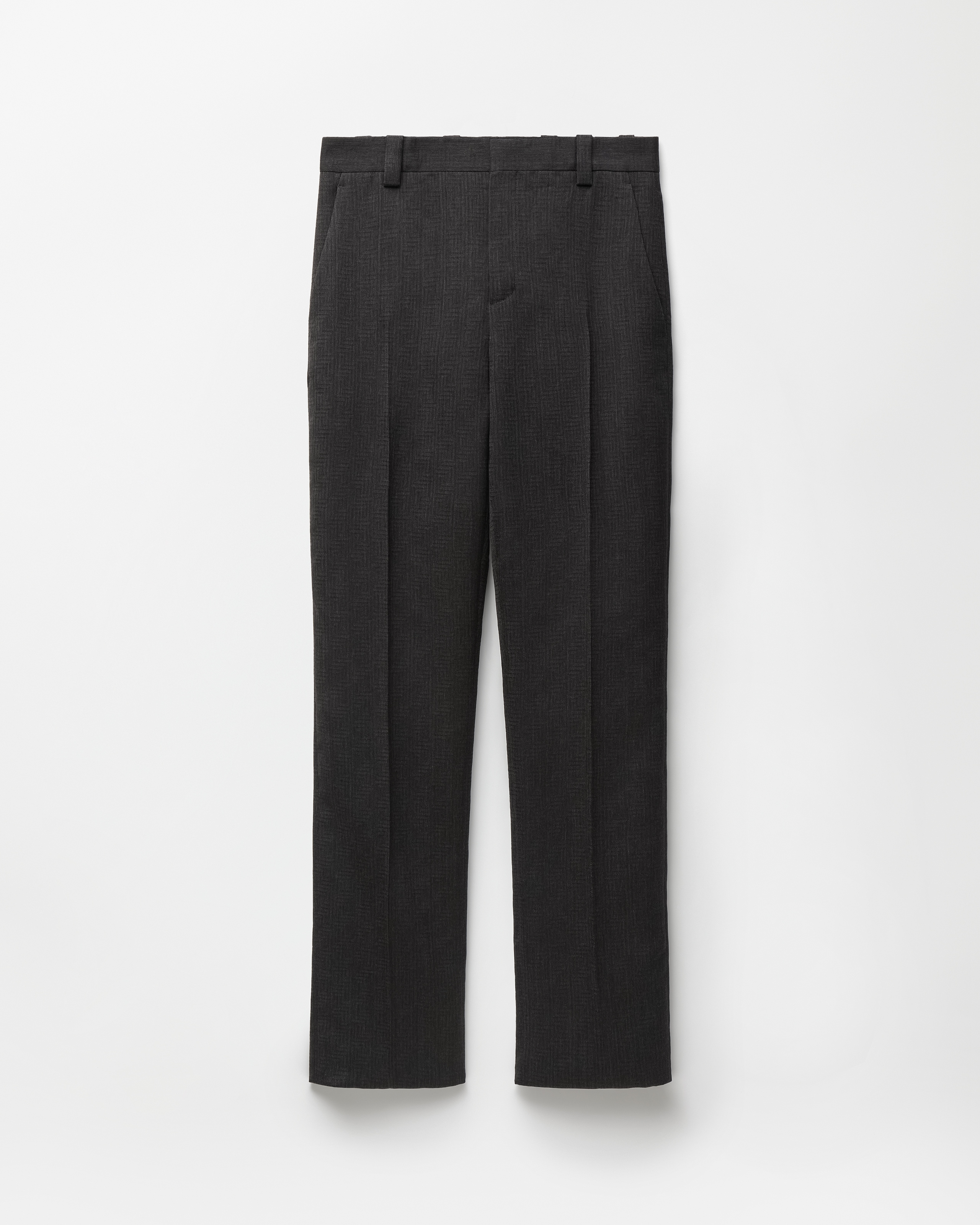 Versace Wool Formal Pants In Gray