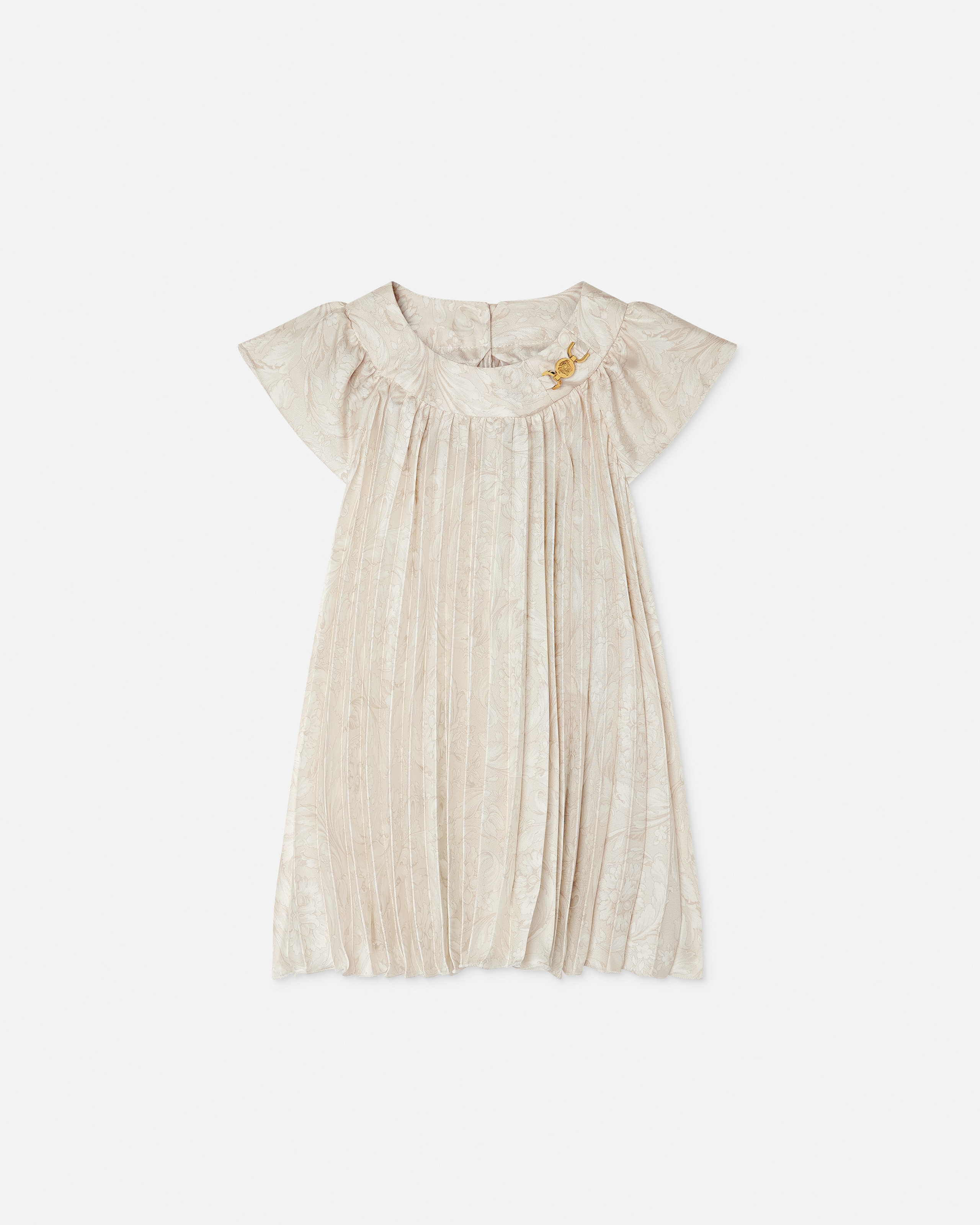 Kids Printed Twill Pleated Dress