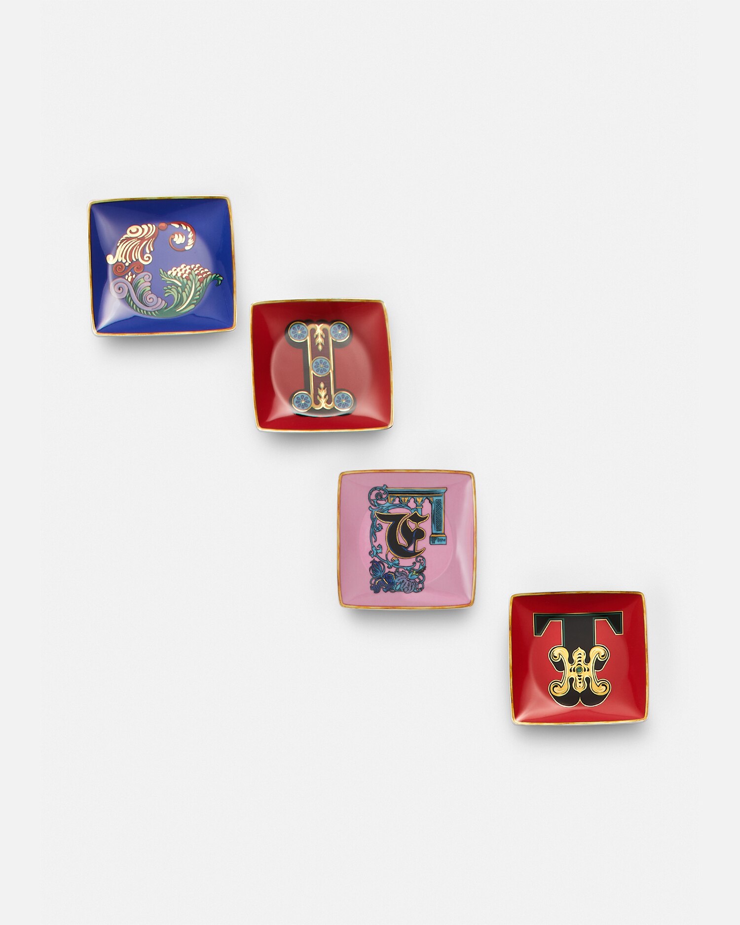 Versace Porcellane E Cristalli Versace Alphabet T Dish 12 Cm
