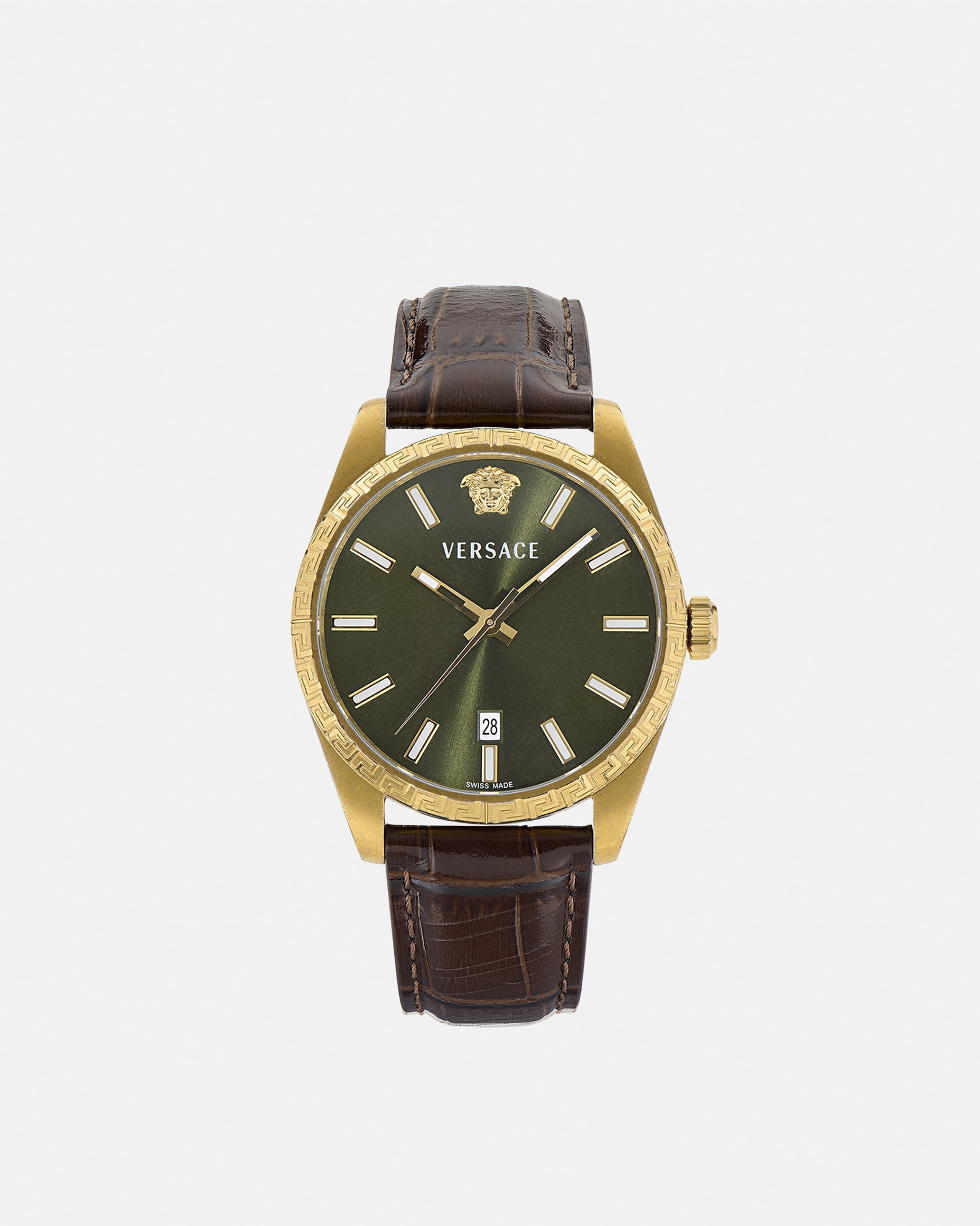 Versace Millenyium Gent Watch In Brown