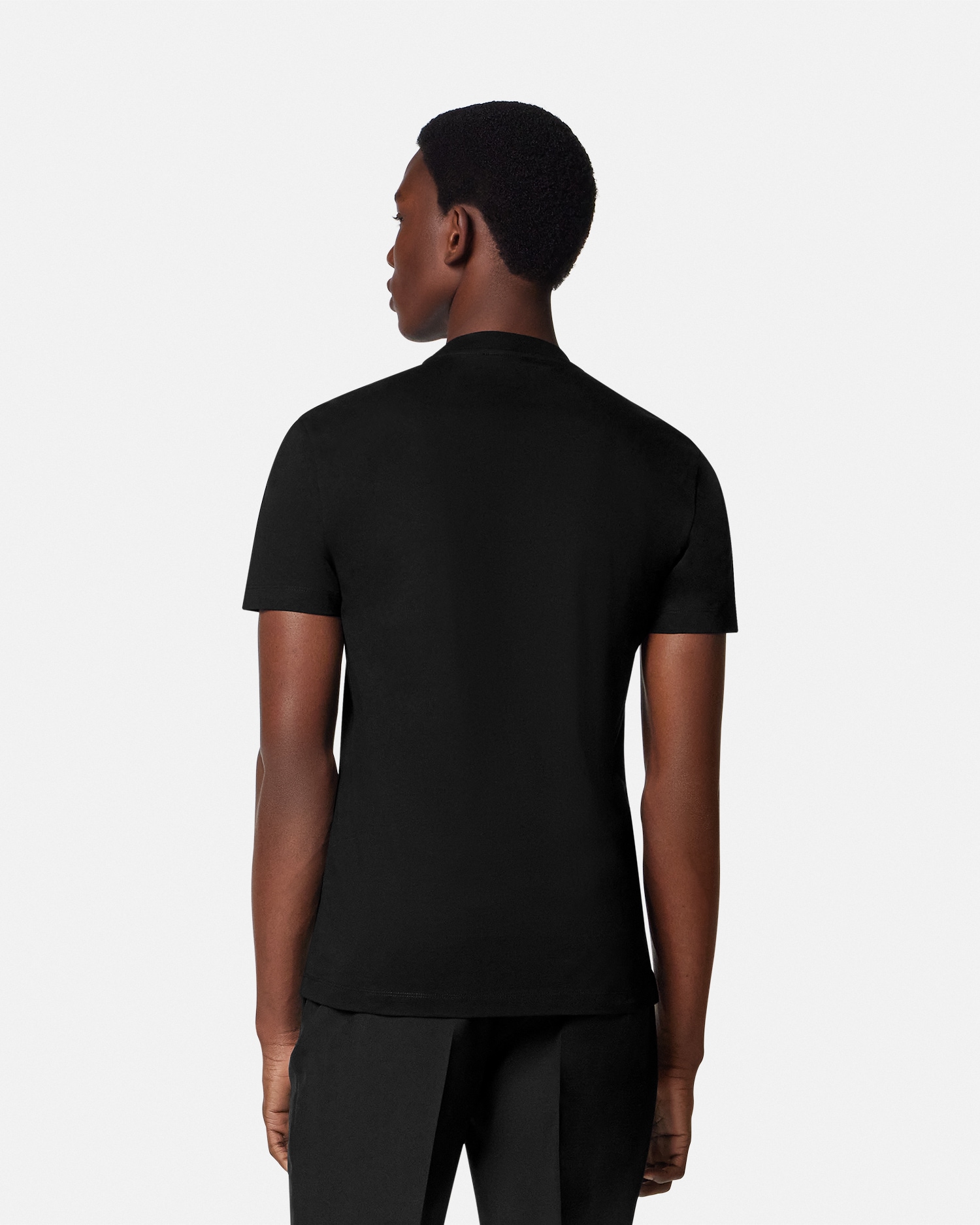 Printed Cotton-Jersey T-Shirt | VERSACE IN