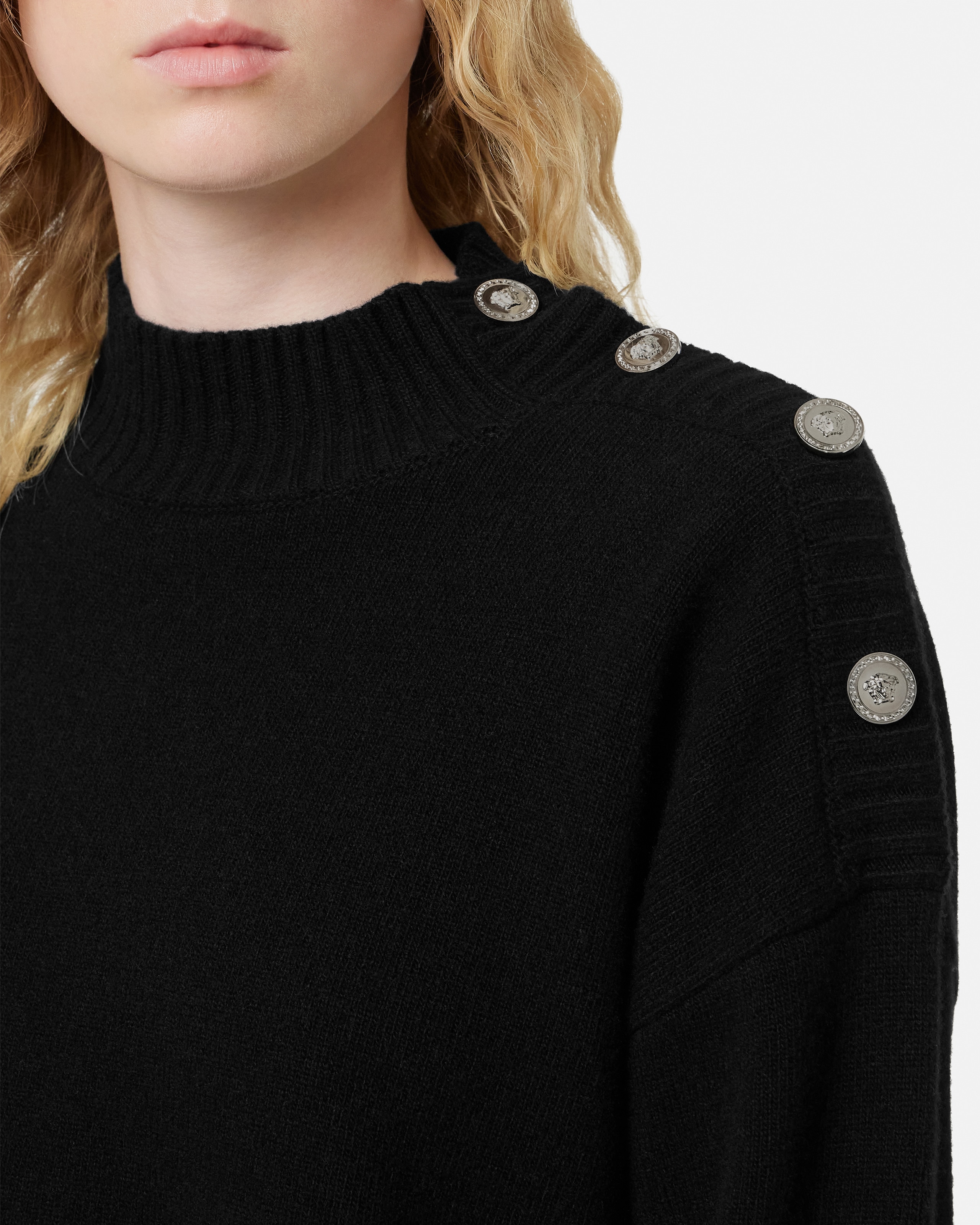 Wool-Cashmere Knit Boxy Sweater