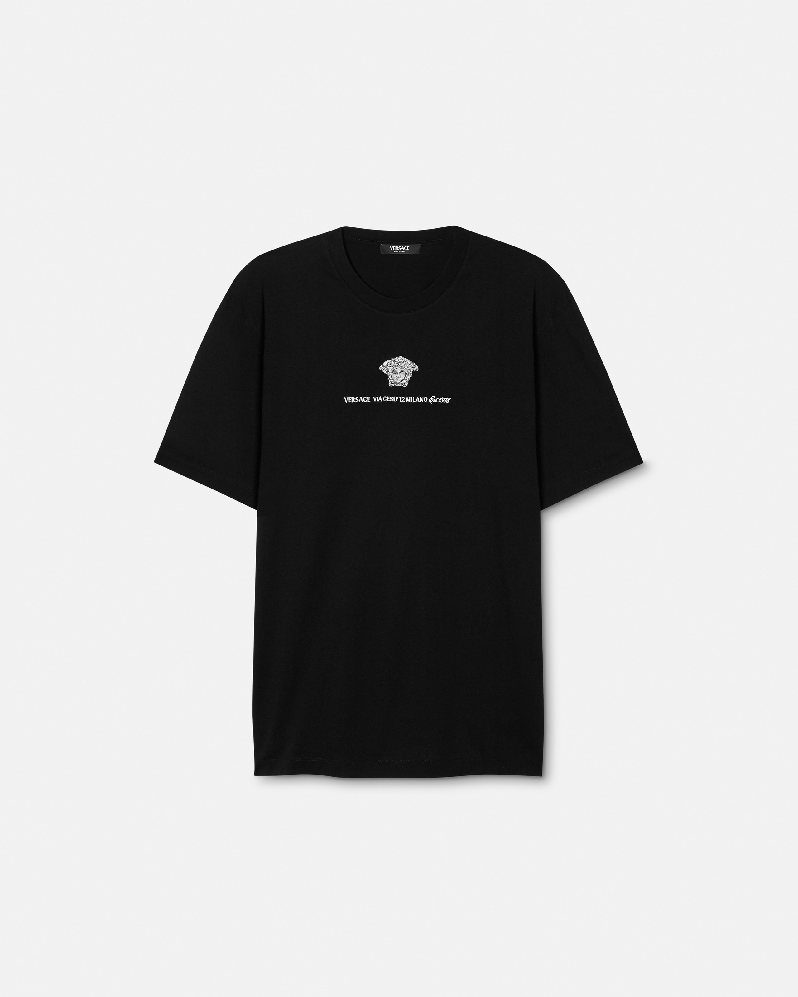 Embroidered Medusa Milano T-Shirt