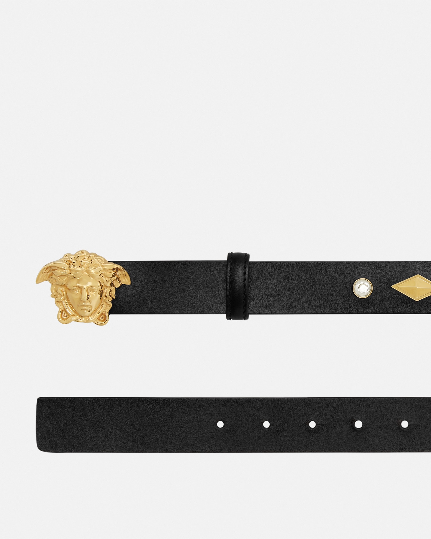 Versace La Medusa Ceinture À Cristaux 3 Cm