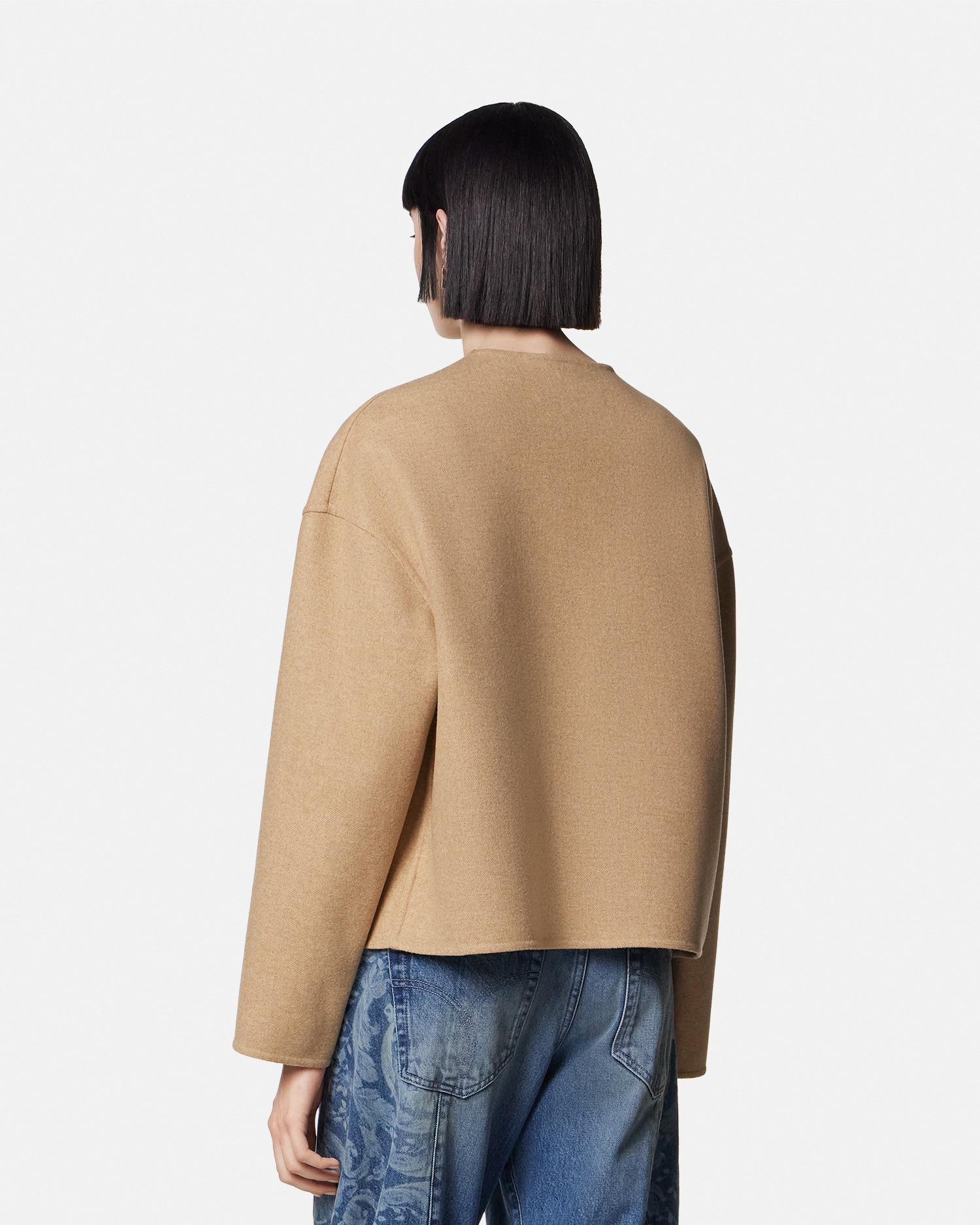 Felted-Wool Caban Jacket