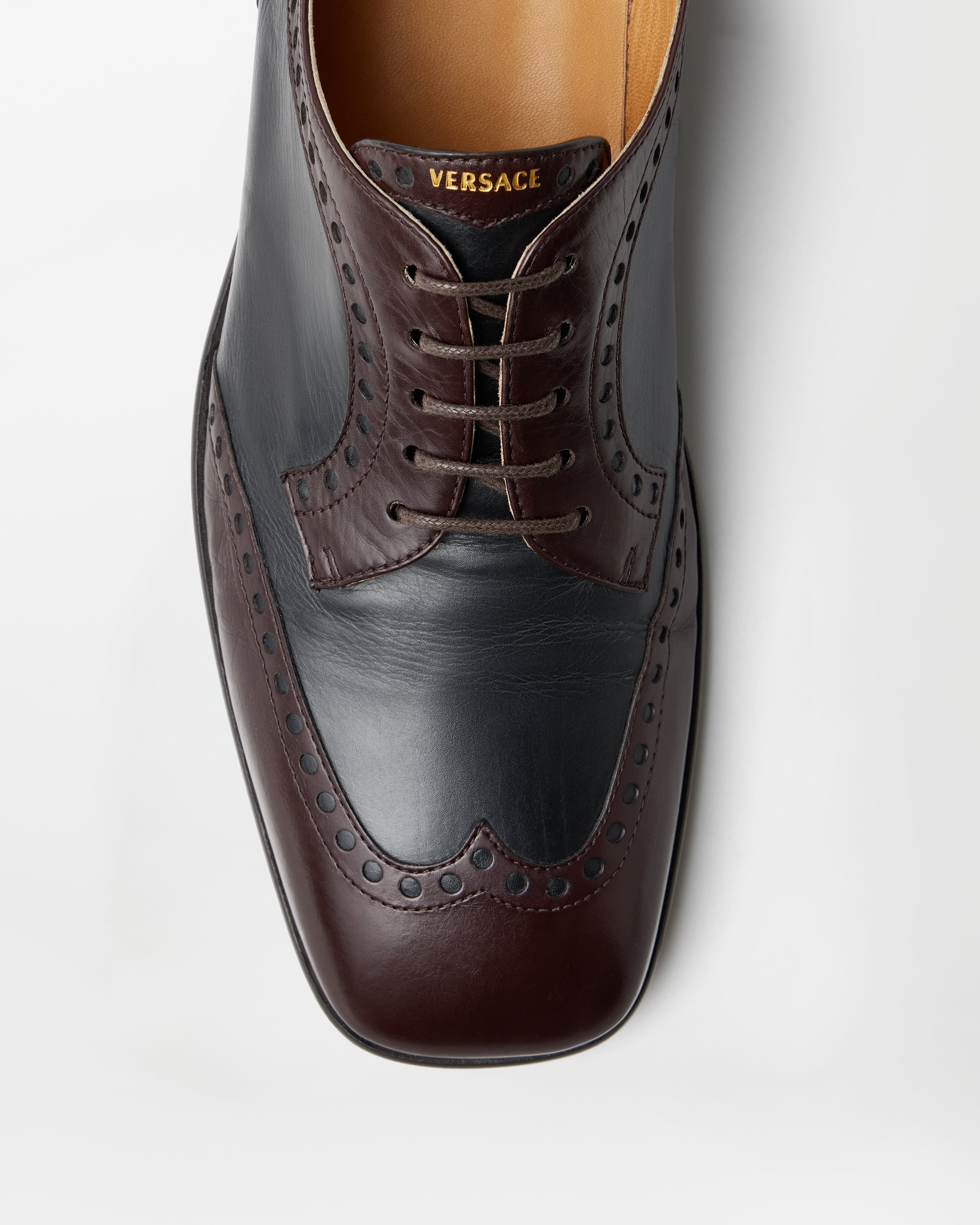 Gianni Versace Men’s Black Suede Blue Grommets Lace Up Derby Oxford Shoes‎ Sz 5 Versace Shoes Men - Etsy Denmark main image 2