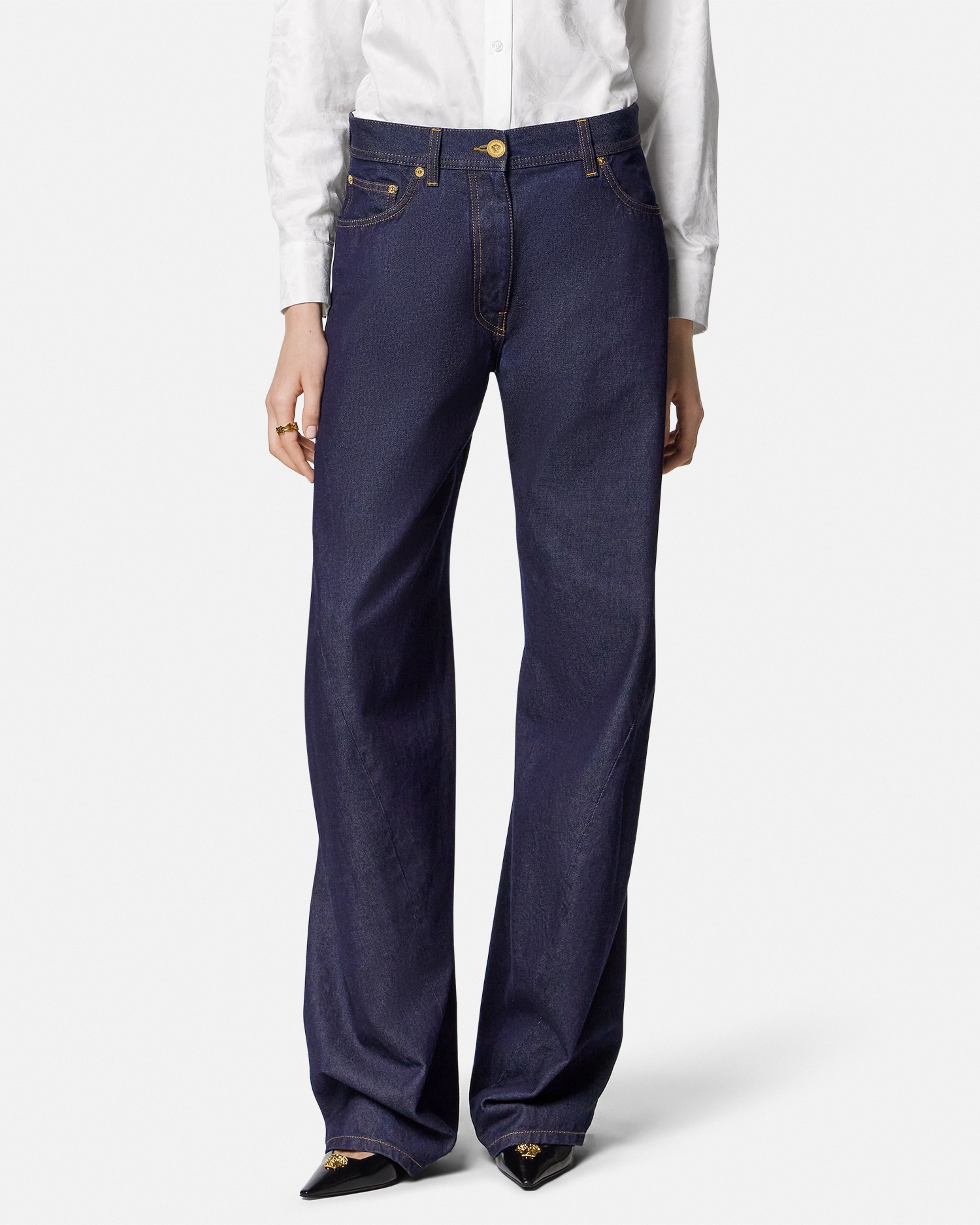 Twisted Baggy Jeans