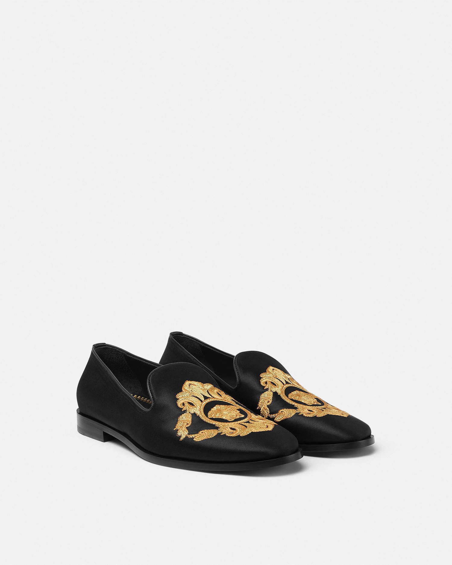 Embroidered Architectural Baroque Slippers