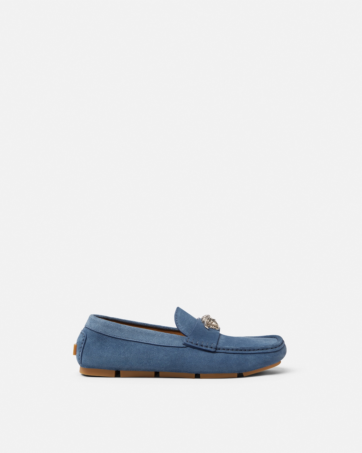 Versace La Medusa Suede Driver Shoes