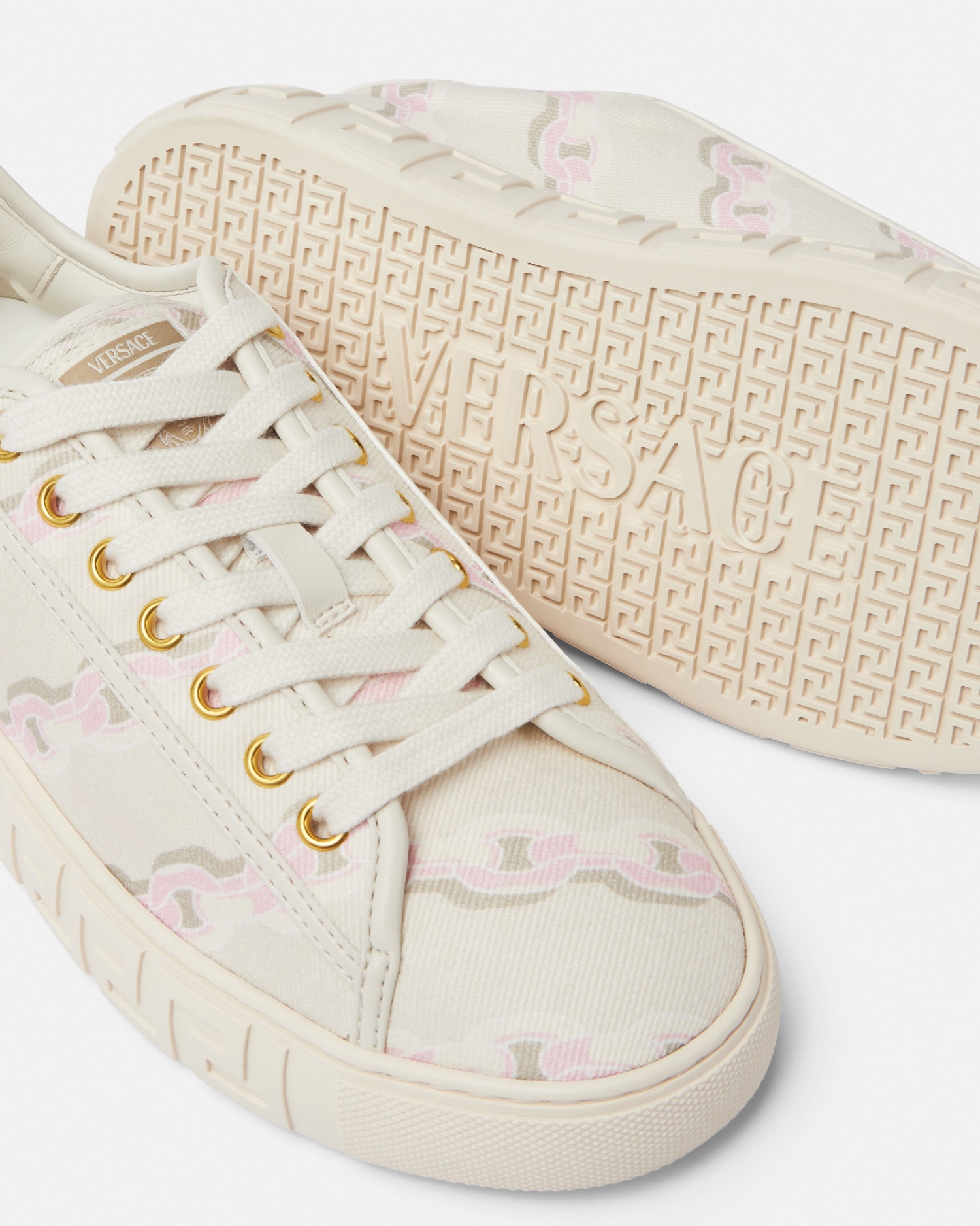 Chain Stripes Greca Sneakers