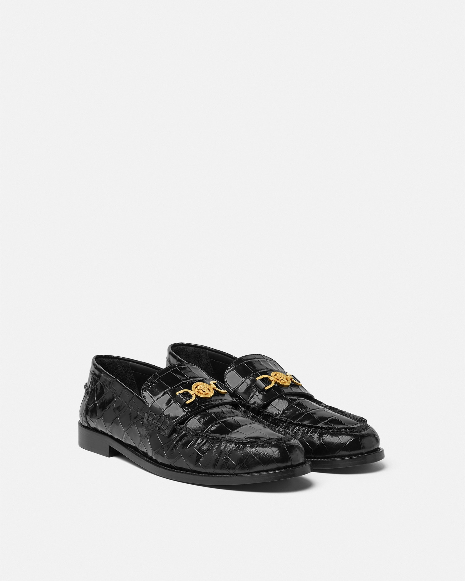Medusa '95 Croc-Effect Loafers