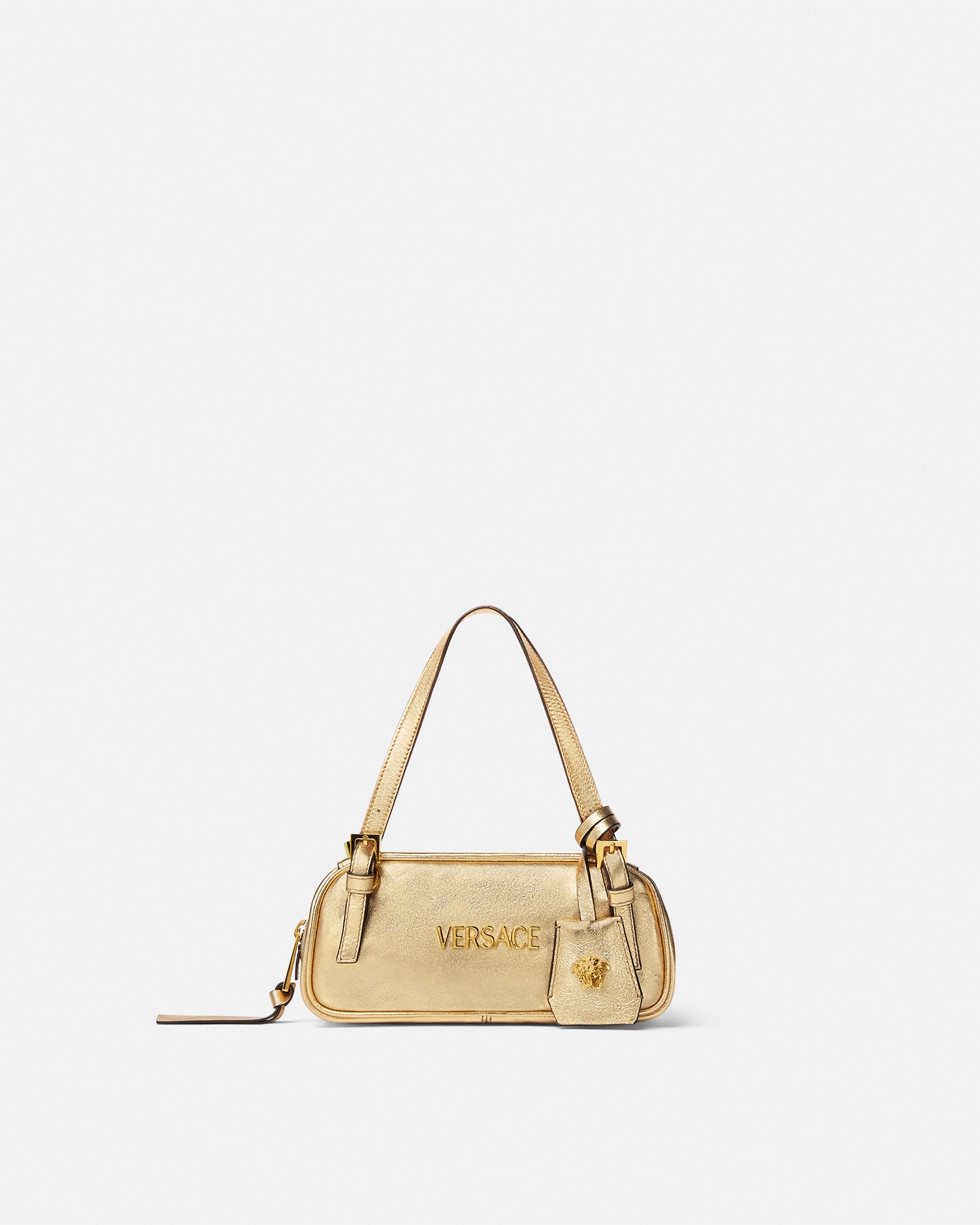 Versace Tag Bowling Metallic Mini Bag