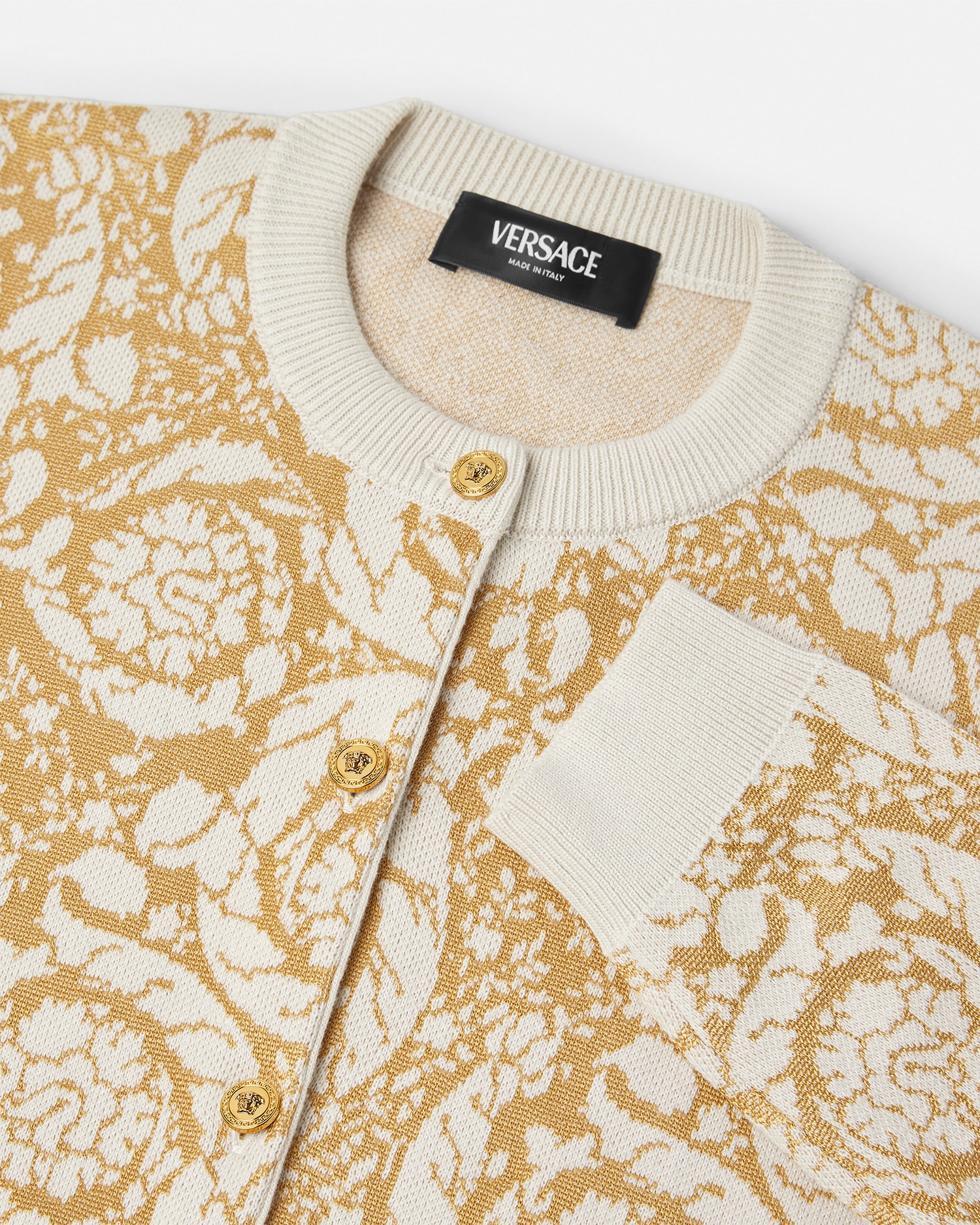 Barocco Allover Jacquard Kids Cardigan