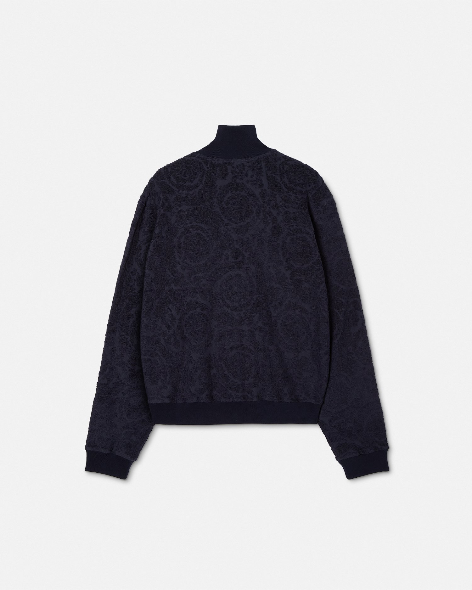 Barocco Jacquard Towel Zip Sweatshirt