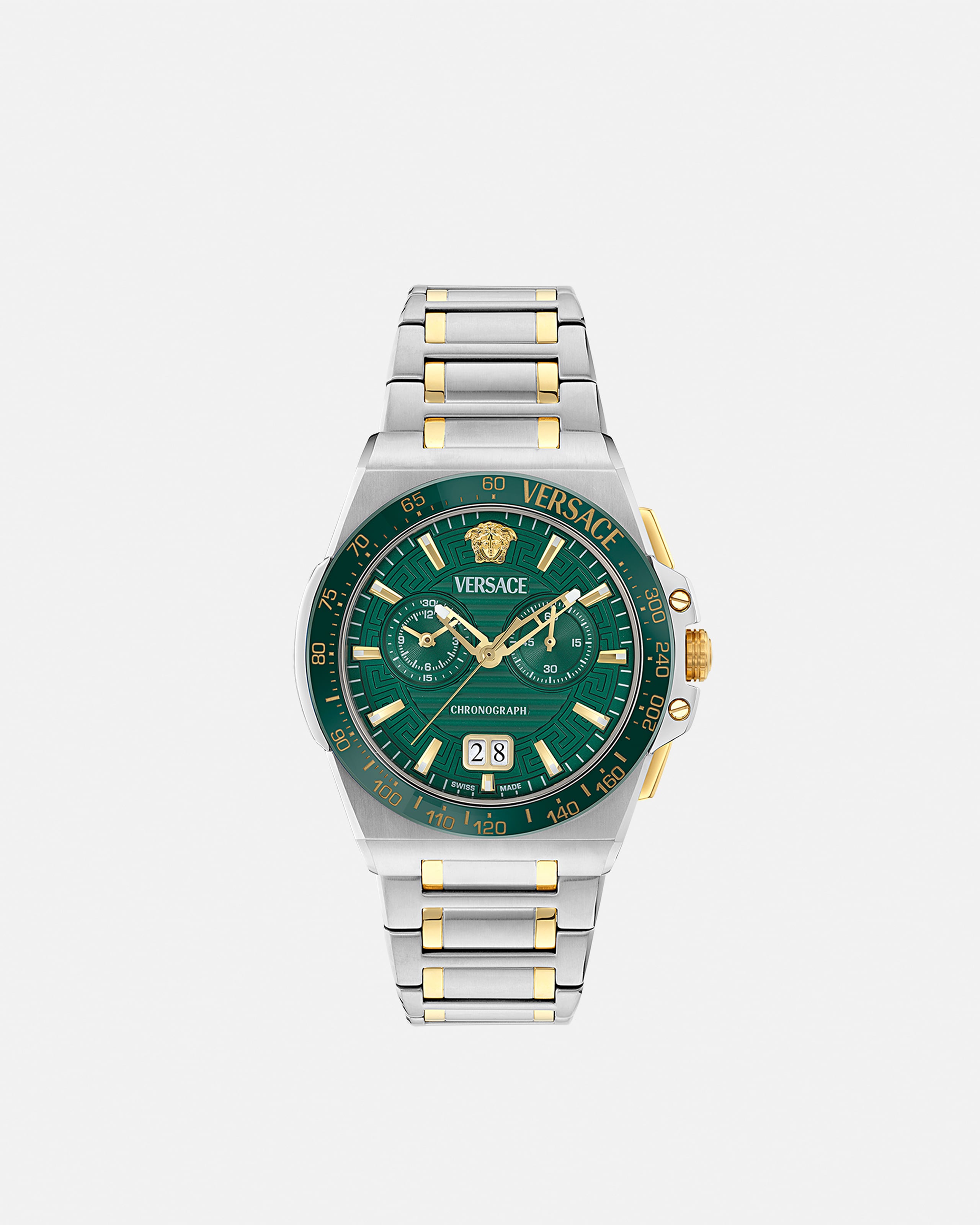 Versace Greca Reaction Montre In Metallic