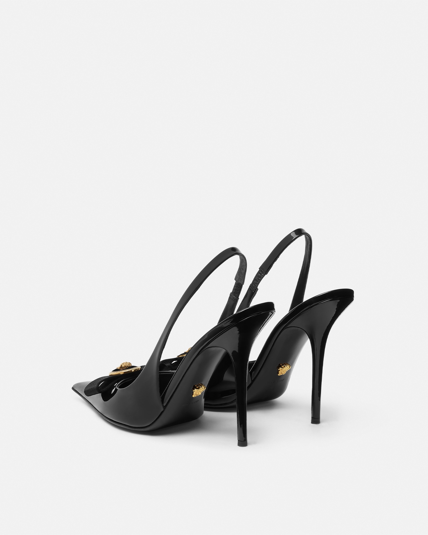 Gianni Ribbon Patent Slingbacks mm