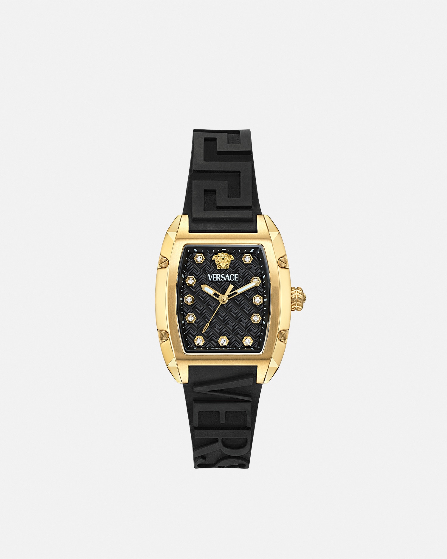 Versace Dominus Lady Watch In Black