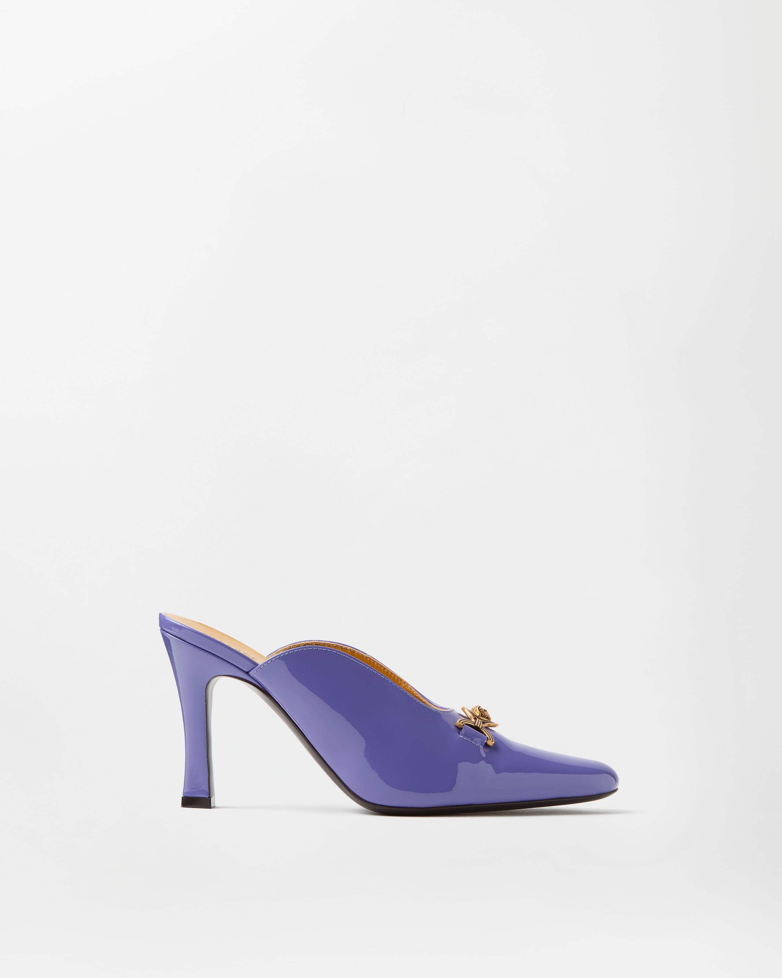 Versace Marisa Mules Vernies 90 Mm In Lilas