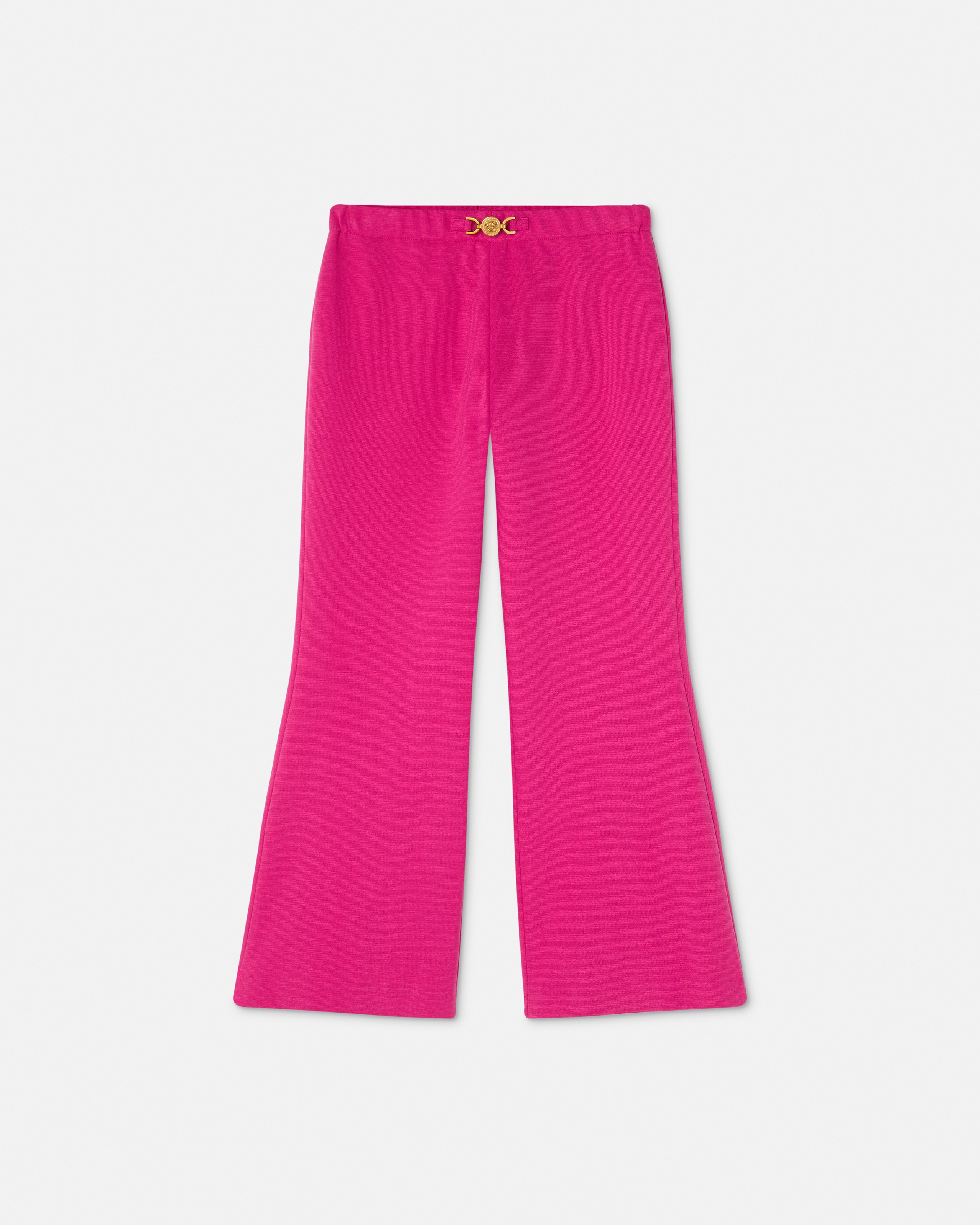Versace Pantalon Évasé Au Point Milano Kids In Pink