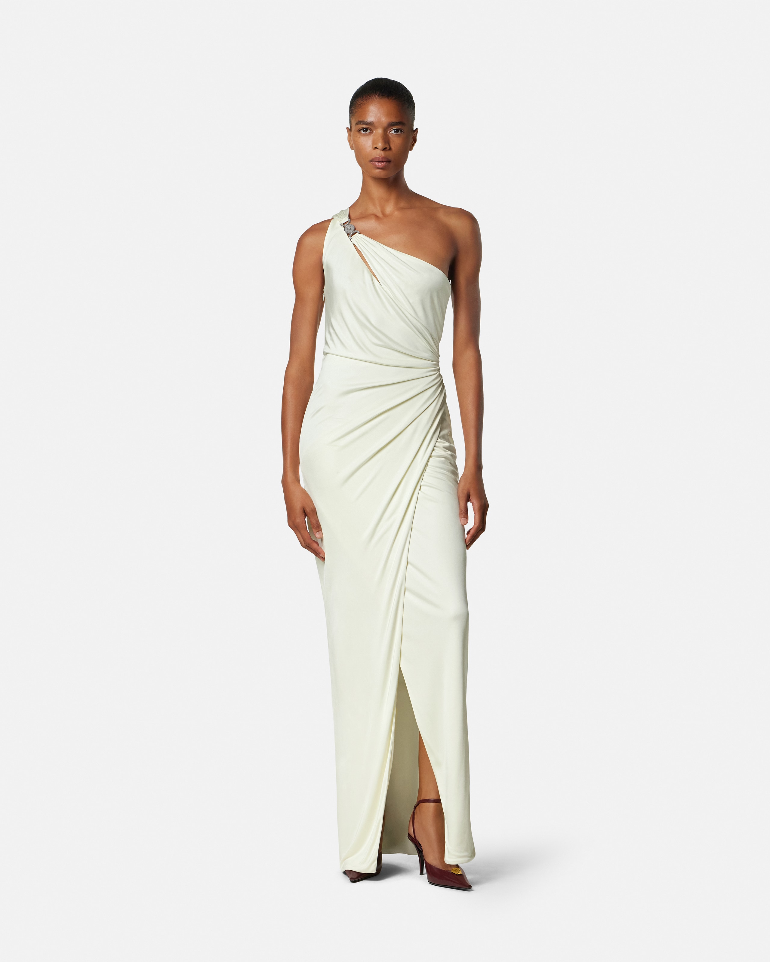 Viscose-Jersey Draped Gown