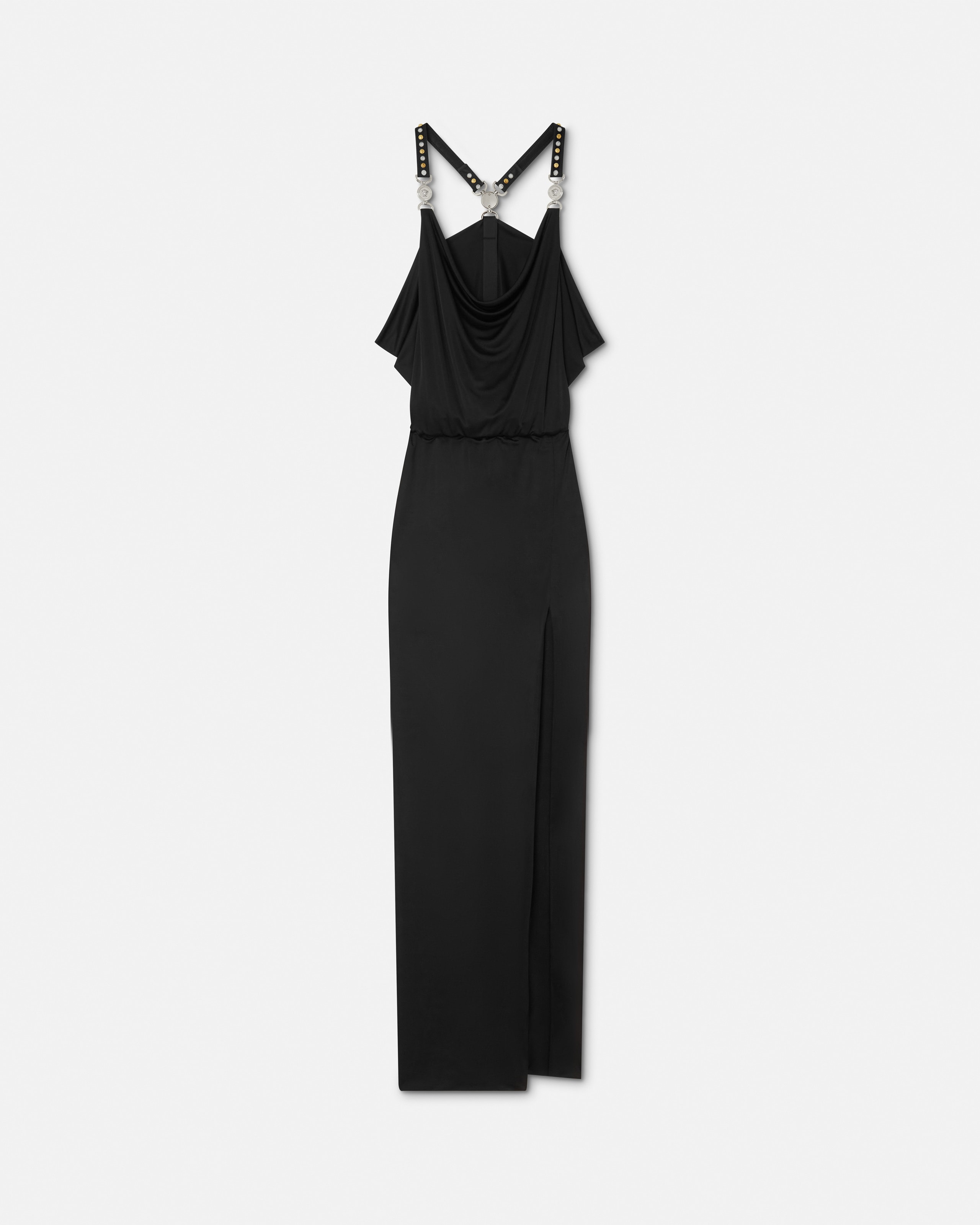 Viscose-Jersey Gathered Gown