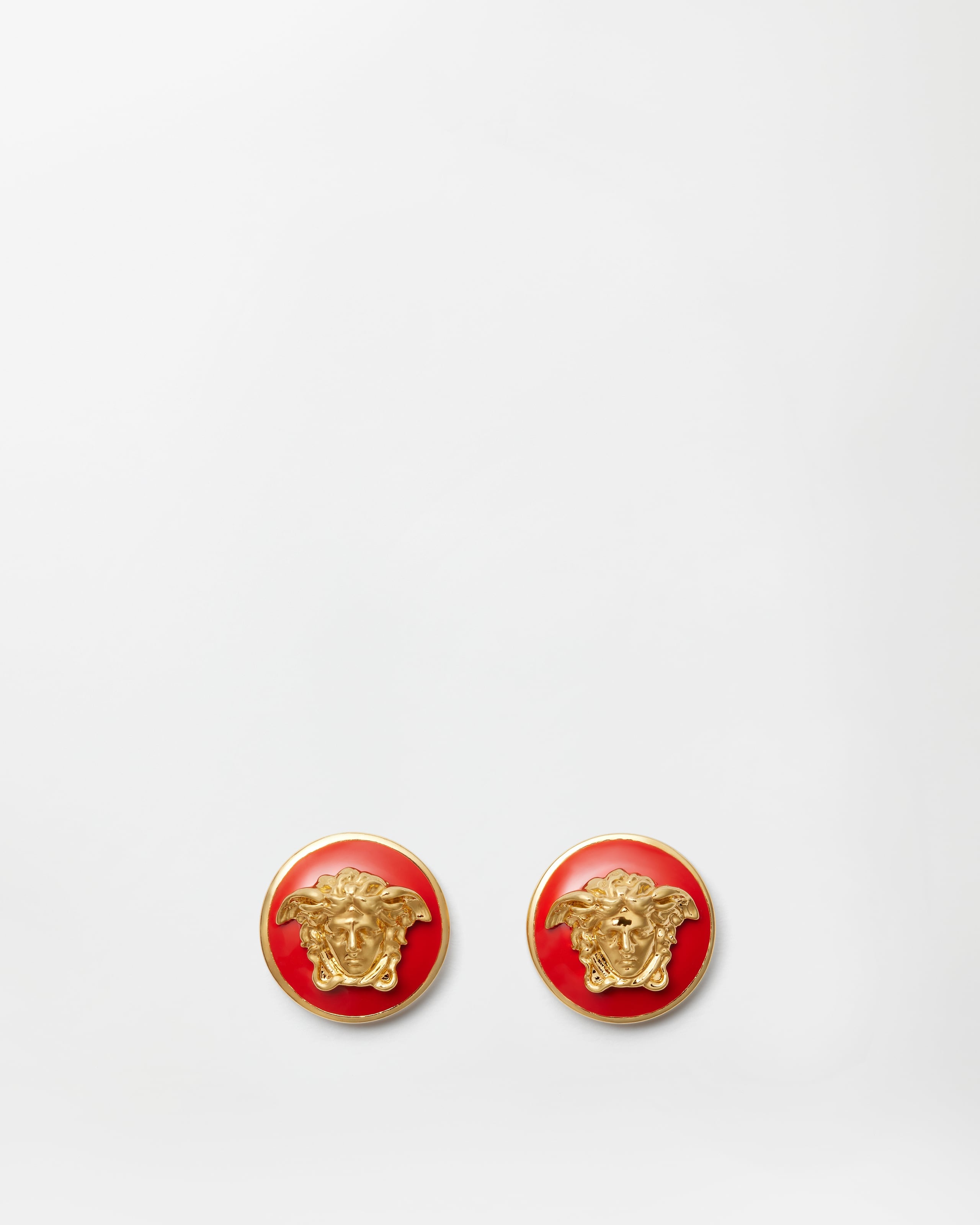 Versace Medusa Earrings In Gold