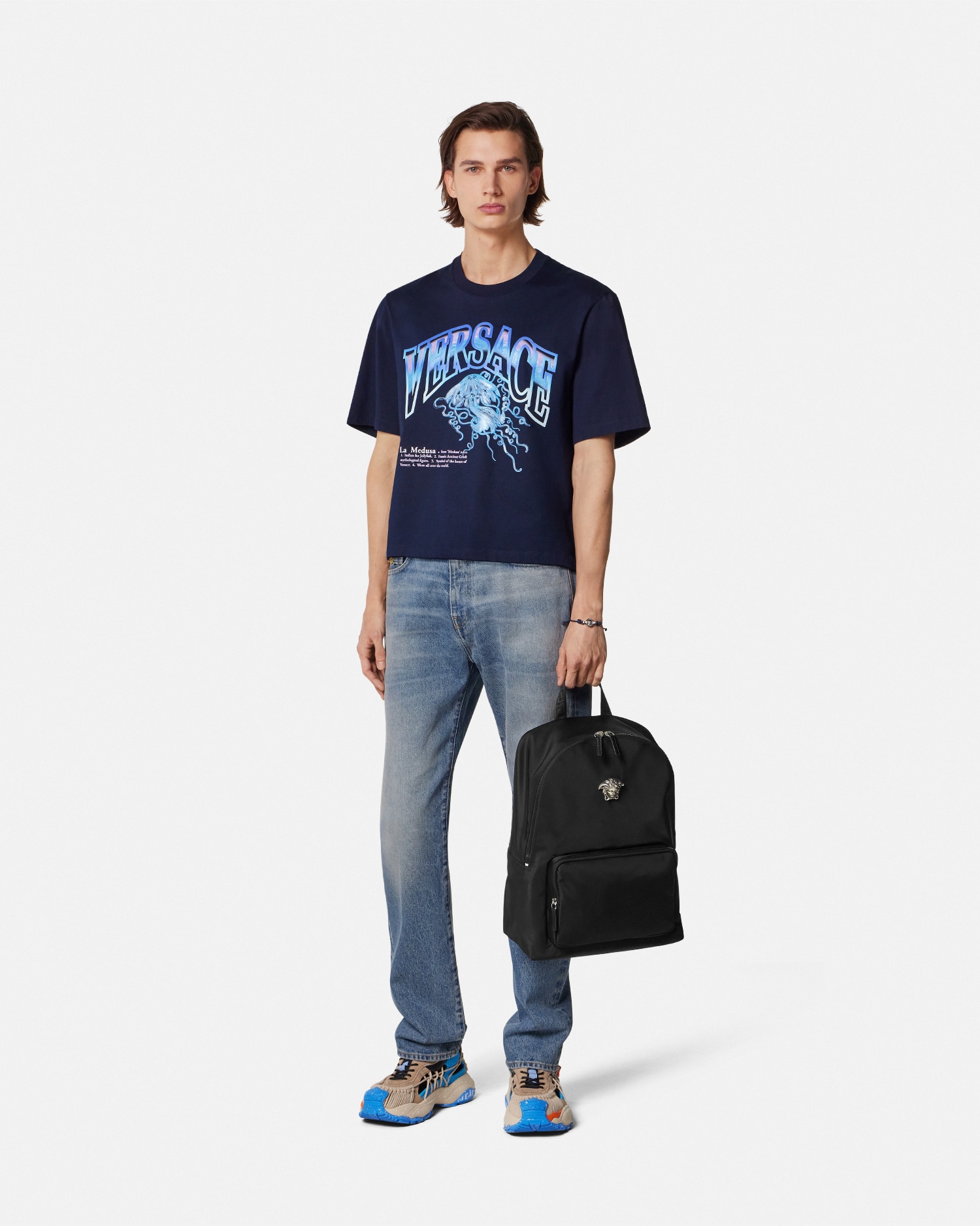 Versace T-shirt Court La Medusa Varsity