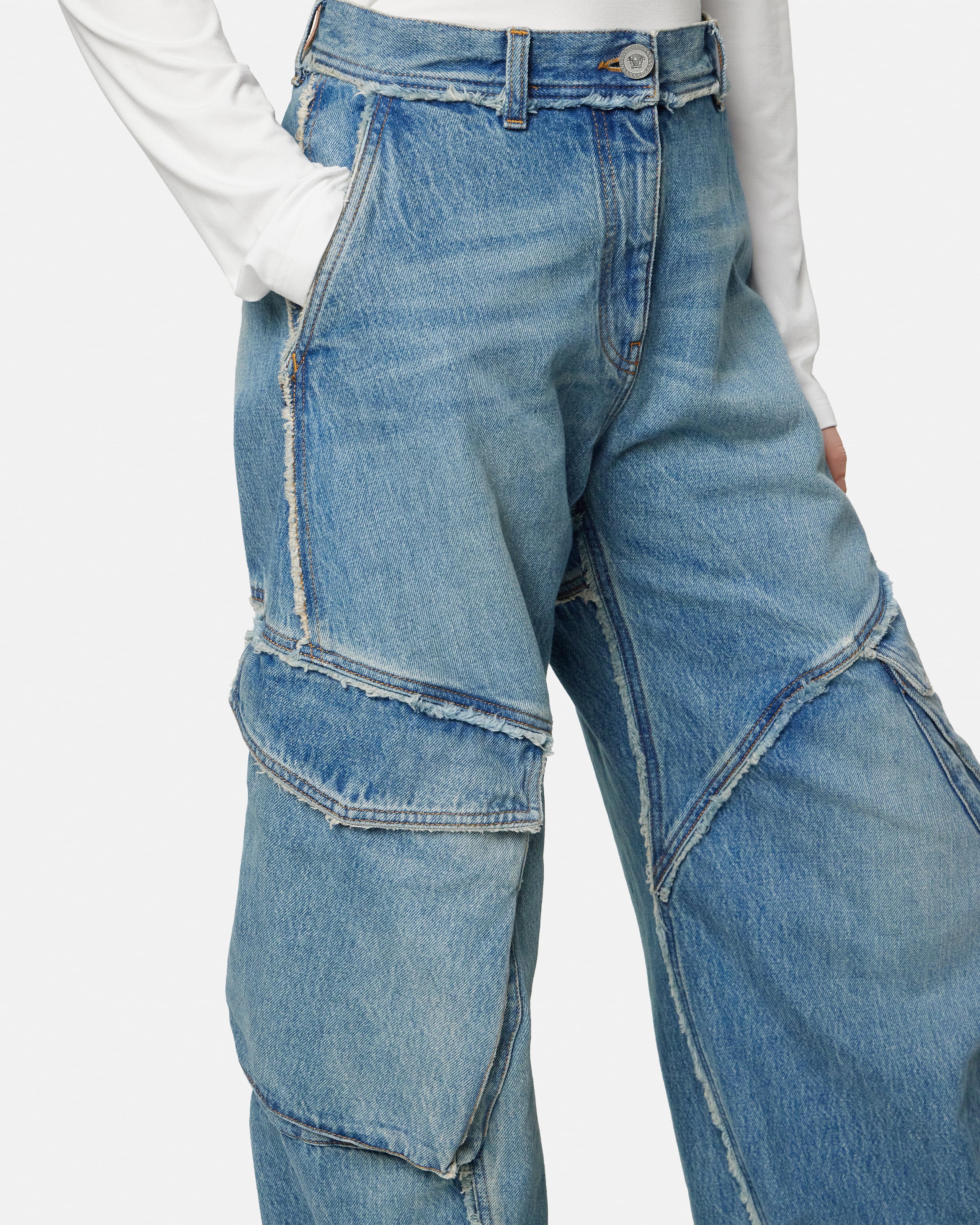 Low-Waist Cargo Jeans