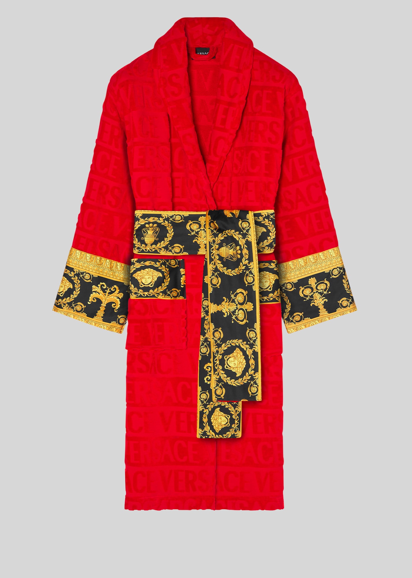 Versace Home I ♡ Baroque Bathrobe Red 1