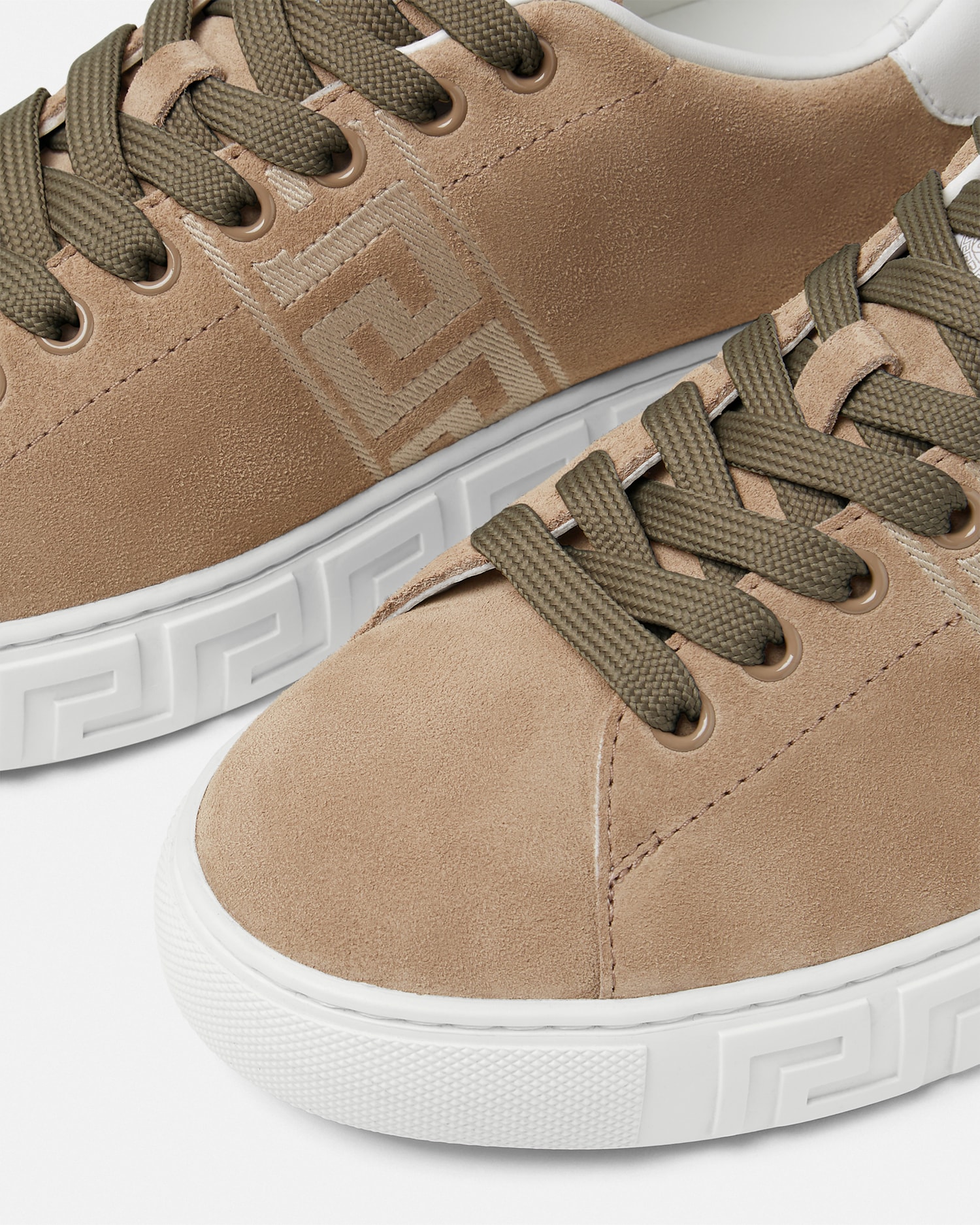 Suede Greca Sneakers