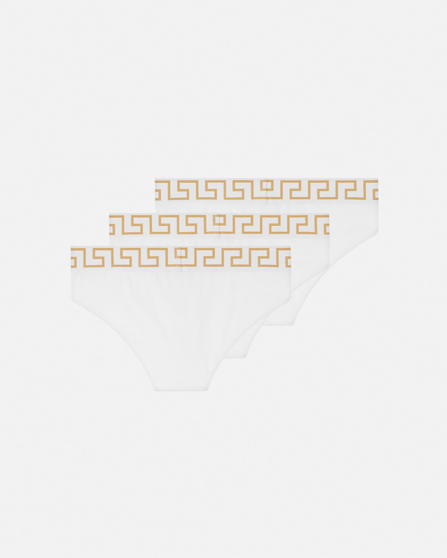 Cotton-Jersey Briefs 3-Pack White | VERSACE US
