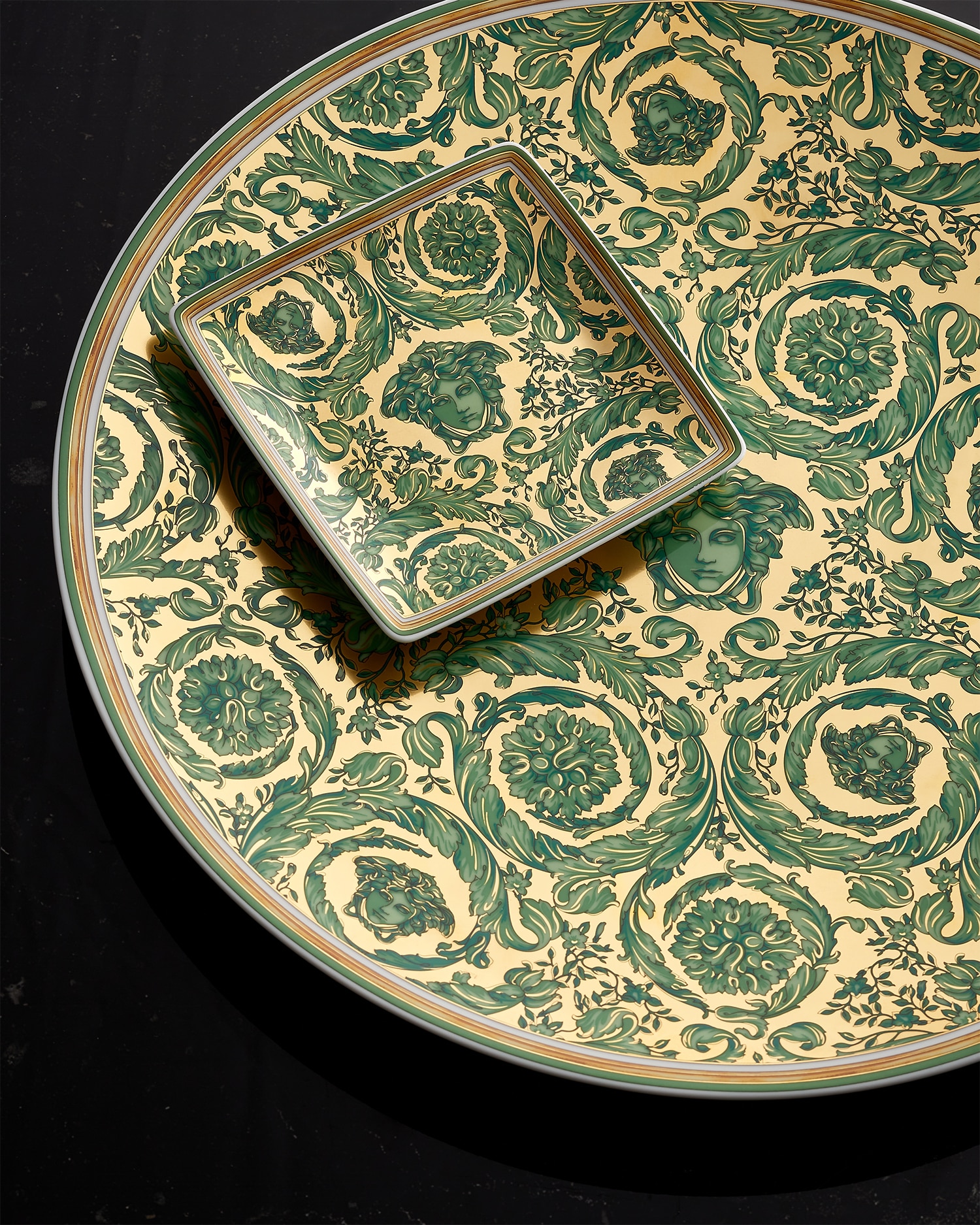 Versace Medusa Garland Square Plate 11,5 Cm