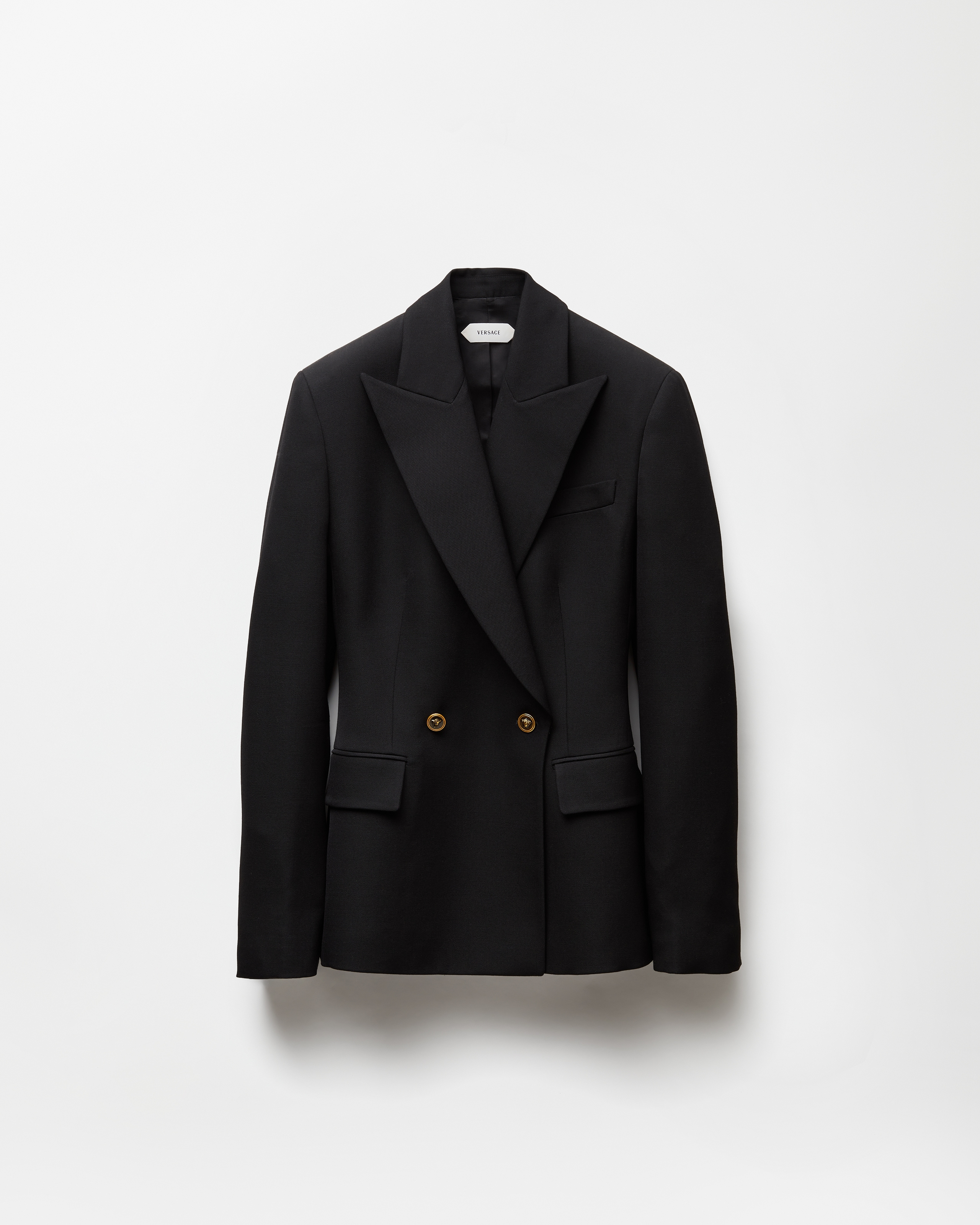 Wool Grain De Poudre Blazer by Versace
