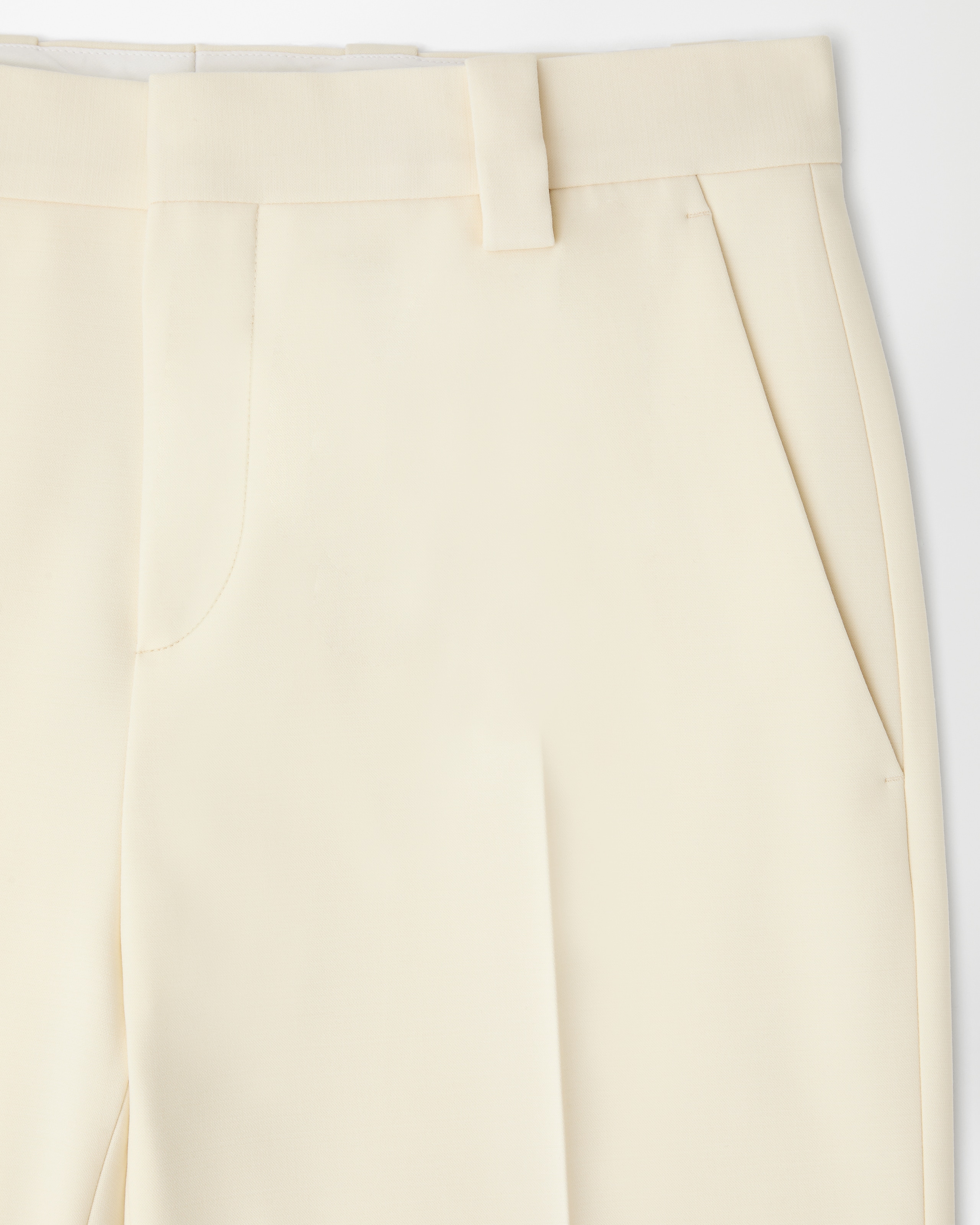 Versace Stretch Wool Formal Pants In Neutral