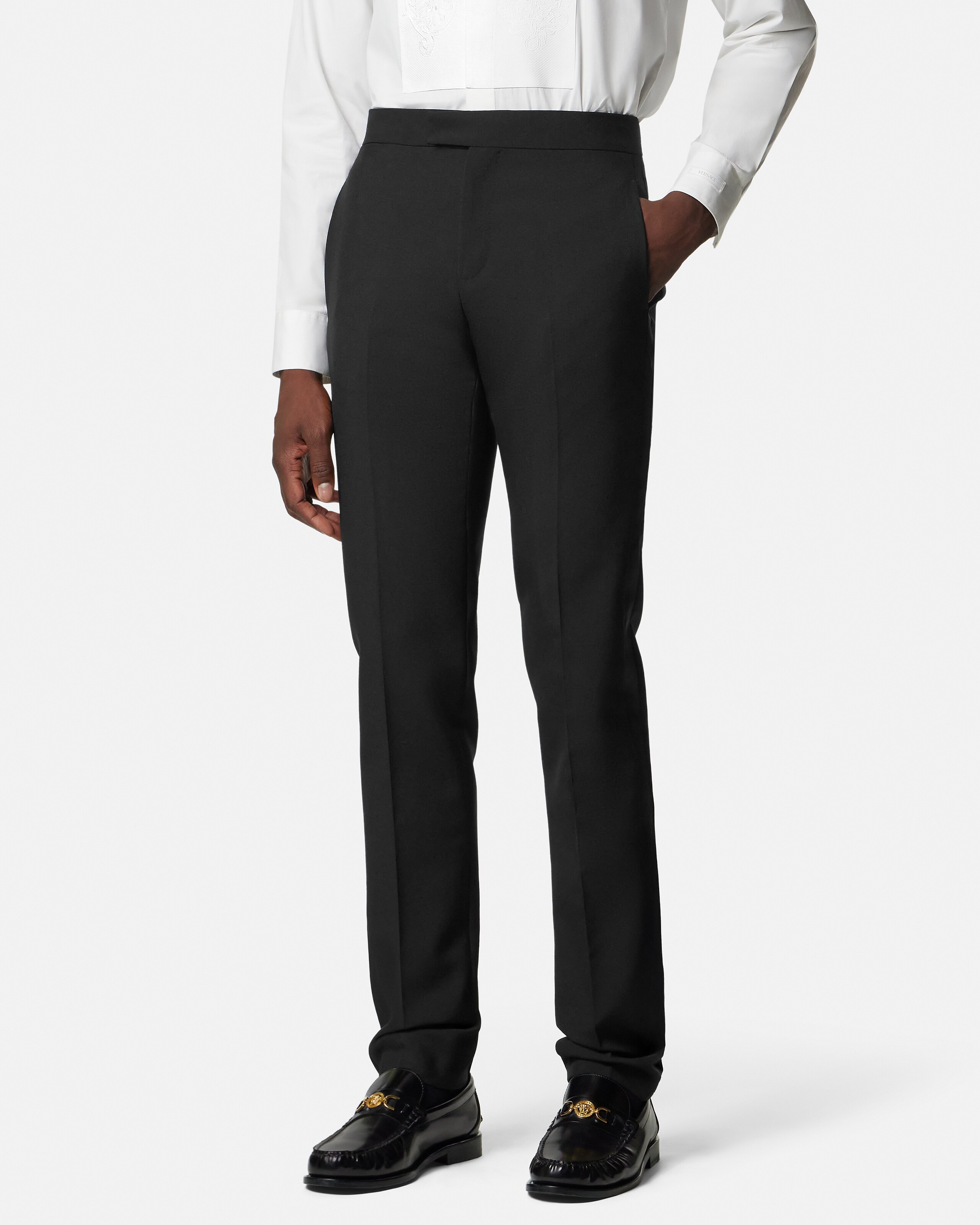 Mohair-Blend Formal Pants