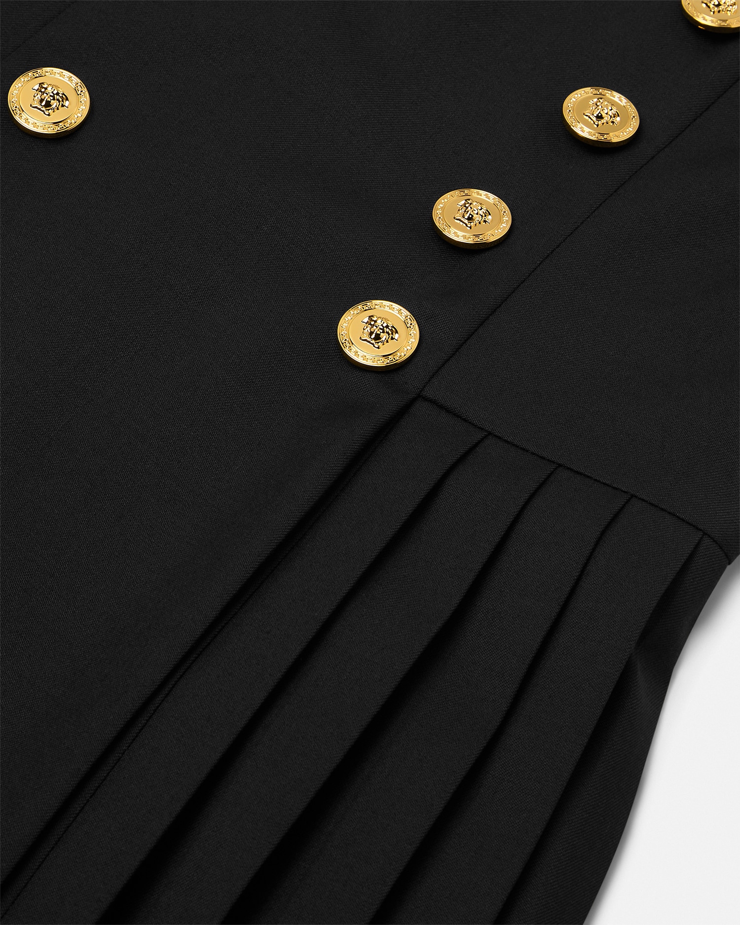 Wool-Blend Pleated Kids Dress