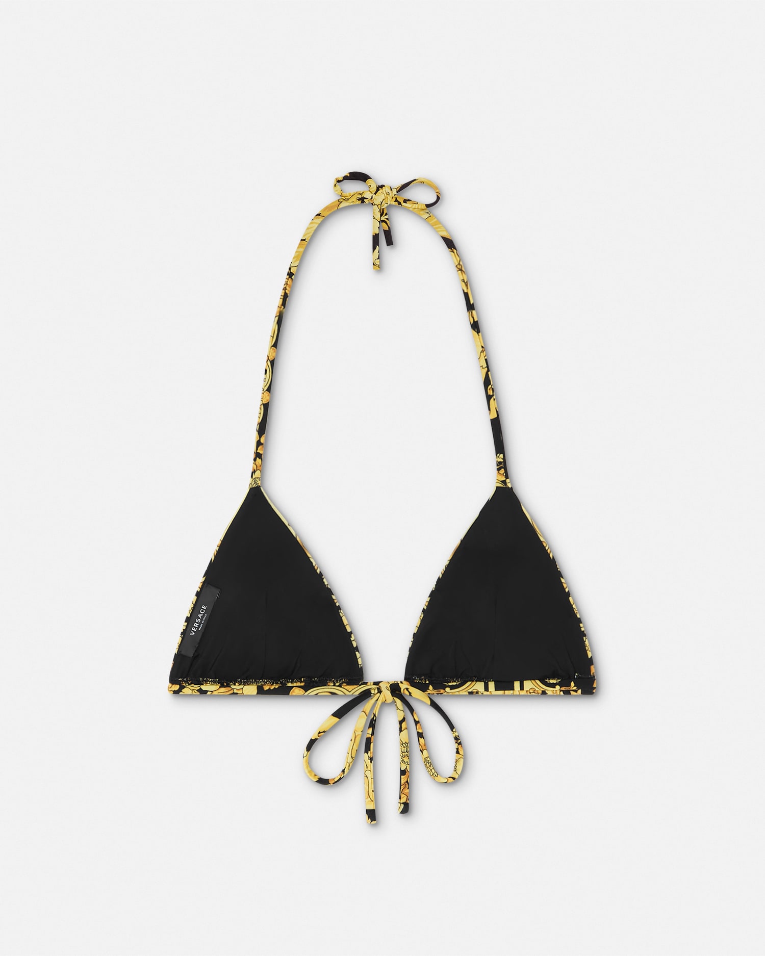 Printed Nylon-Blend Bikini Top