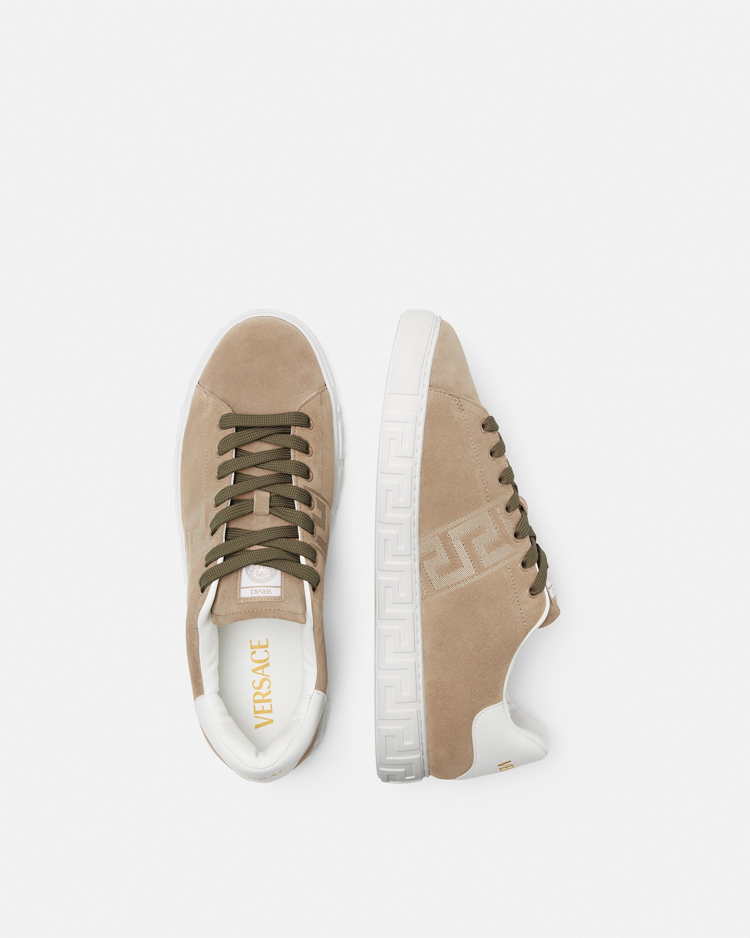 Greca Suede Sneakers